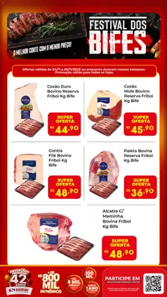 Pré-Visualização do folheto "Ofertas Festival dos Bifes" da loja Semar Supermercado válido a partir de 04/11/2025