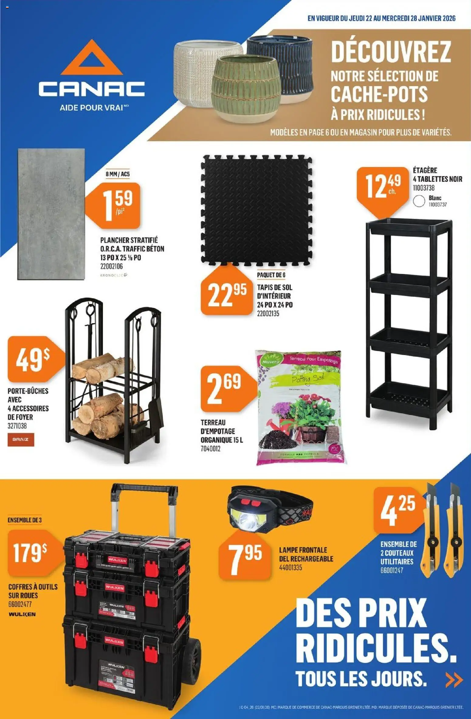 Preview of leaflet Circulaire from shop Canac is valid from Jan 22, 2026
