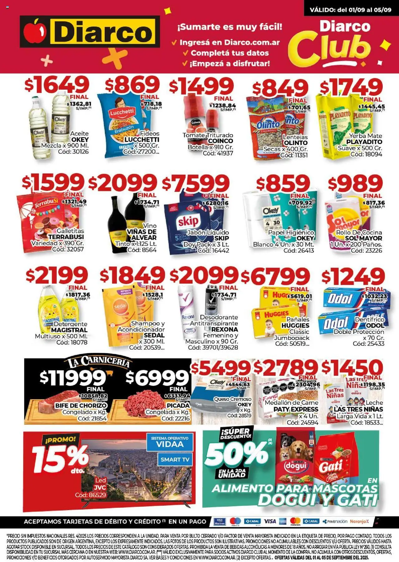Diarco Ofertas del 01/09/2025 Online