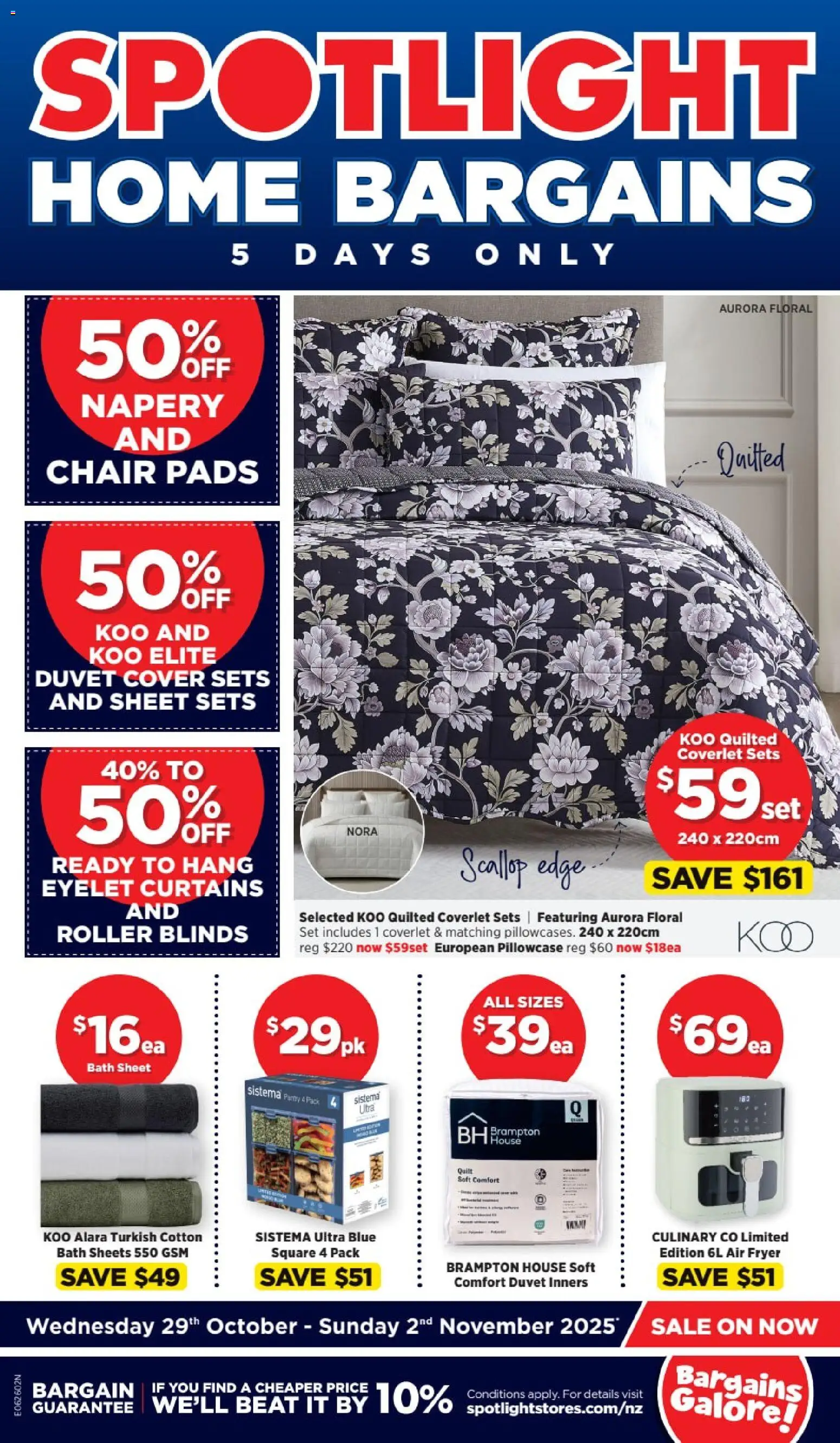 Preview of catalogue Home Bargains from shop Spotlight valid 29 Oct 2025
