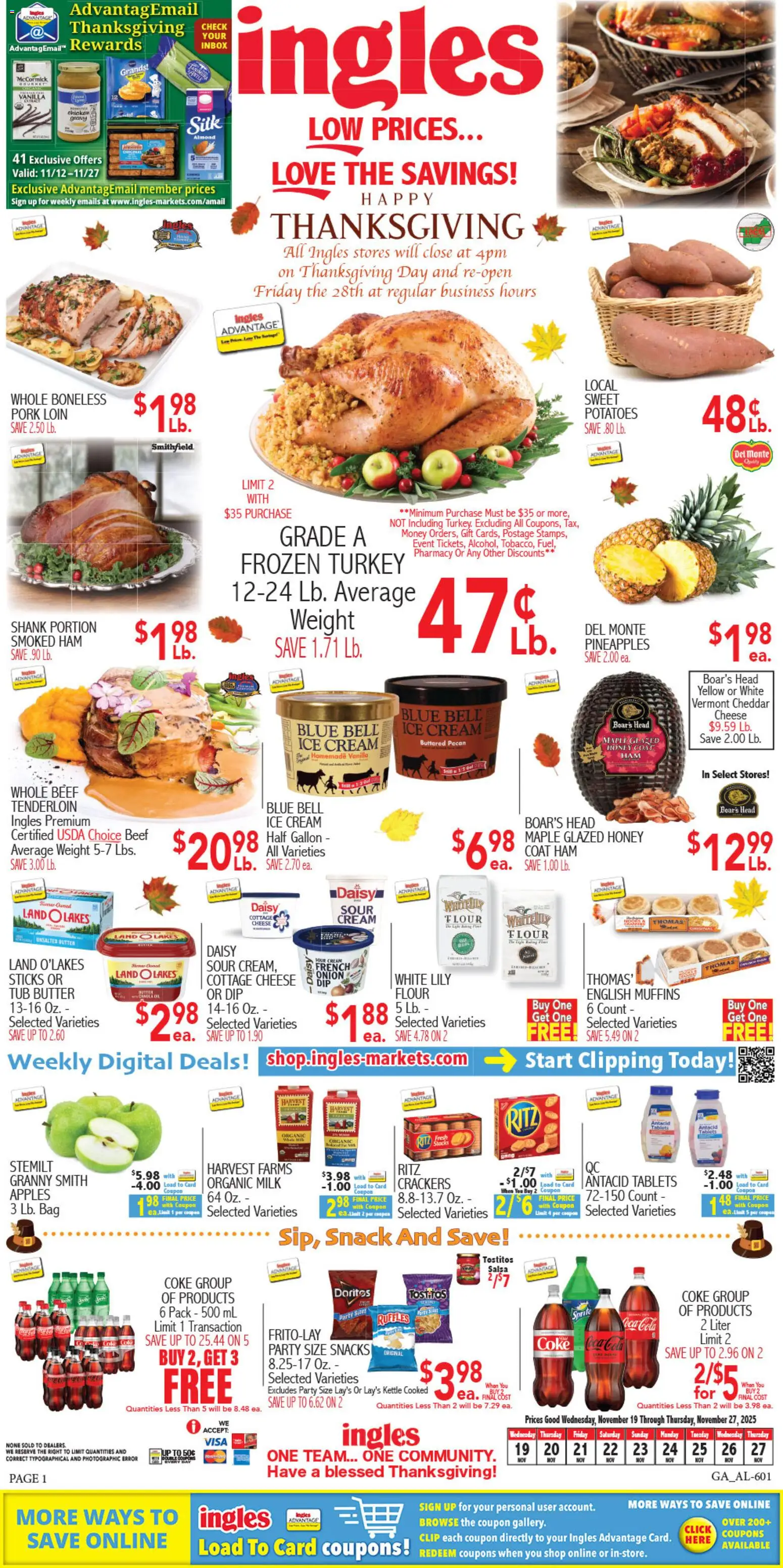 Ad Preview of Ingles Weekly Ad from 11/19/2025