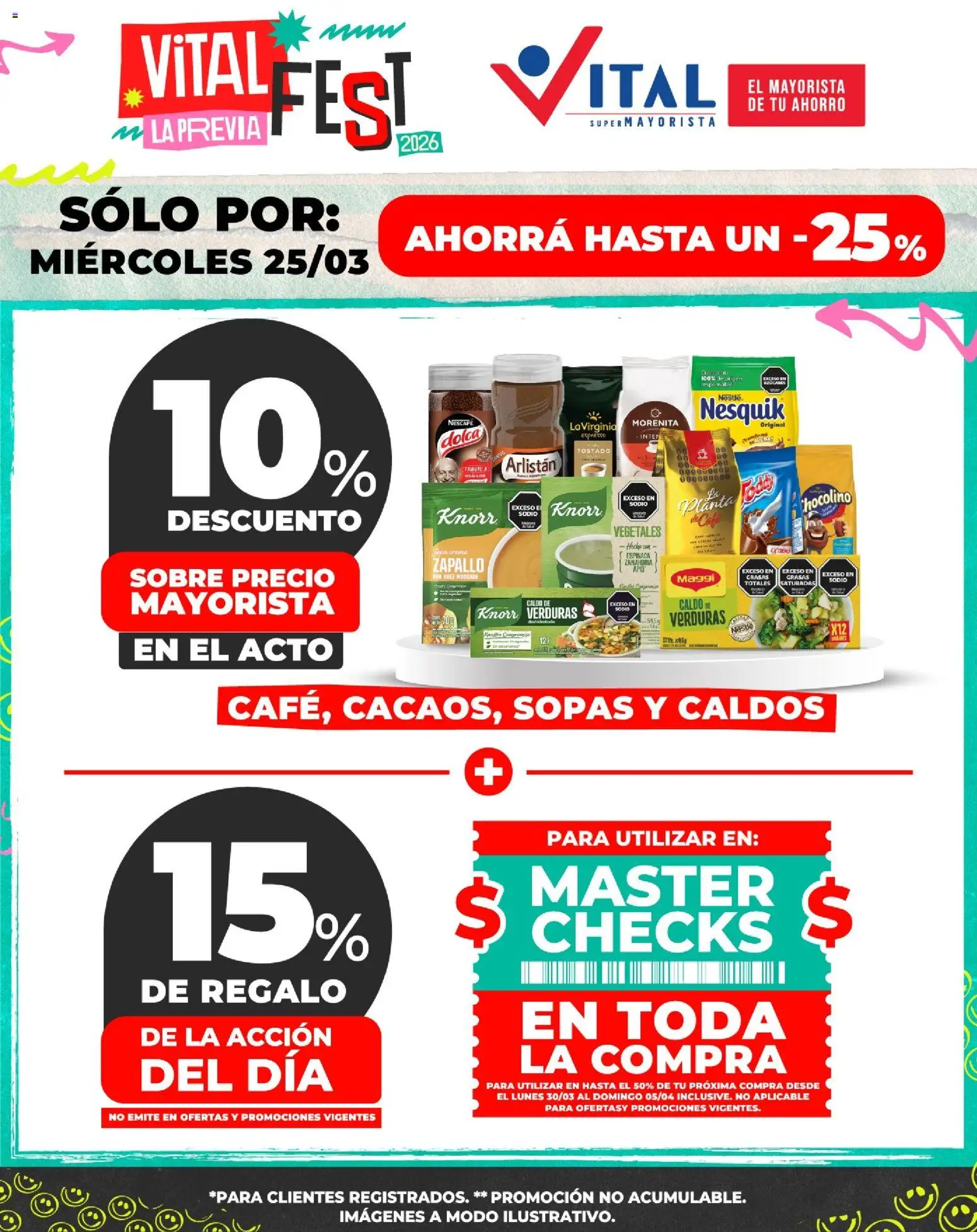 Vista previa del folleto de la tienda Vital válido desde el 25/03/2026 - Zapallo, Verduras, Planta, Apio, Espinaca, Zanahoria, Sobre, Sopas