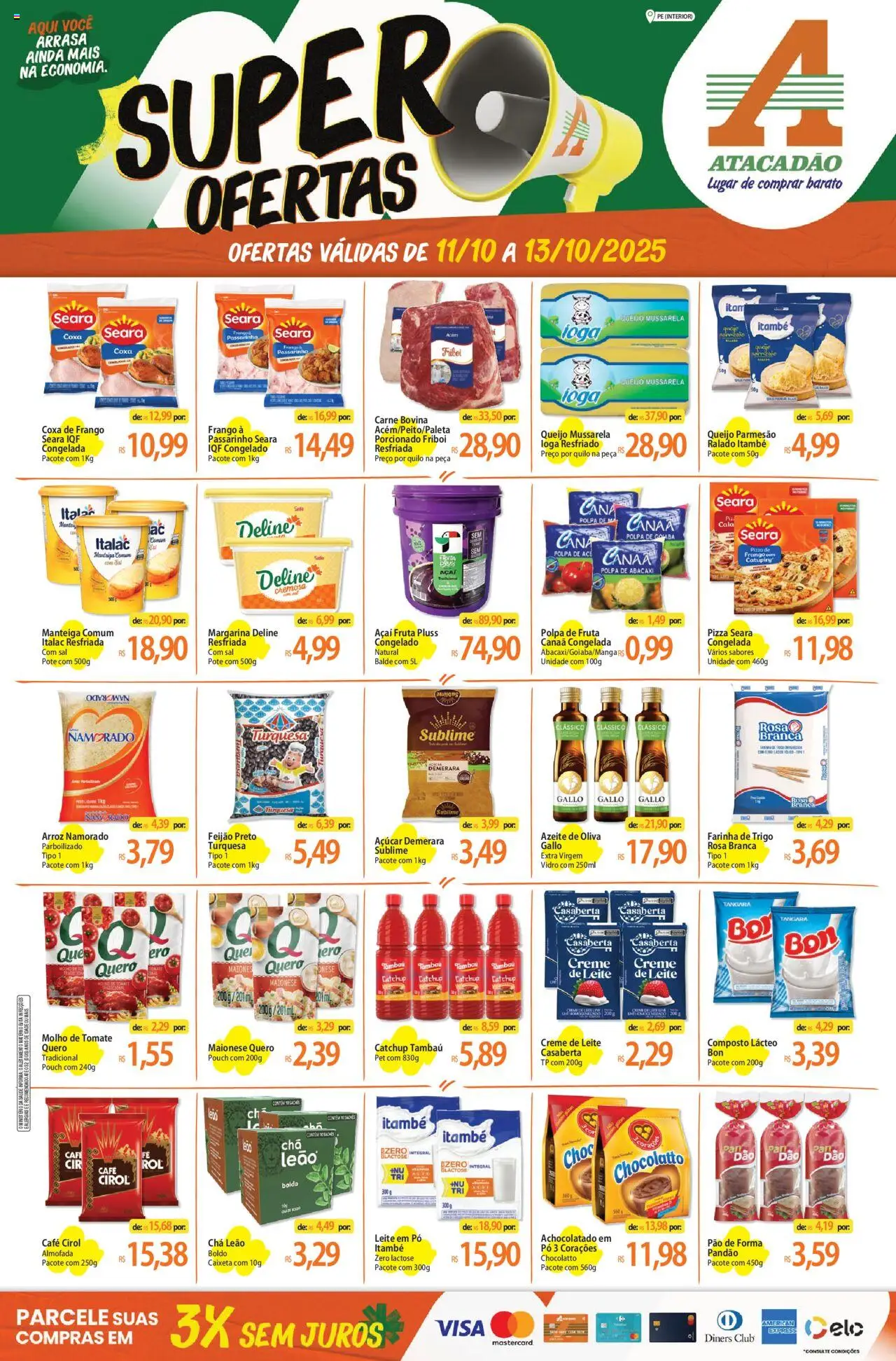 Atacadão folheto "Ofertas - PE" válido a partir de 11/10/2025 - número de página 1