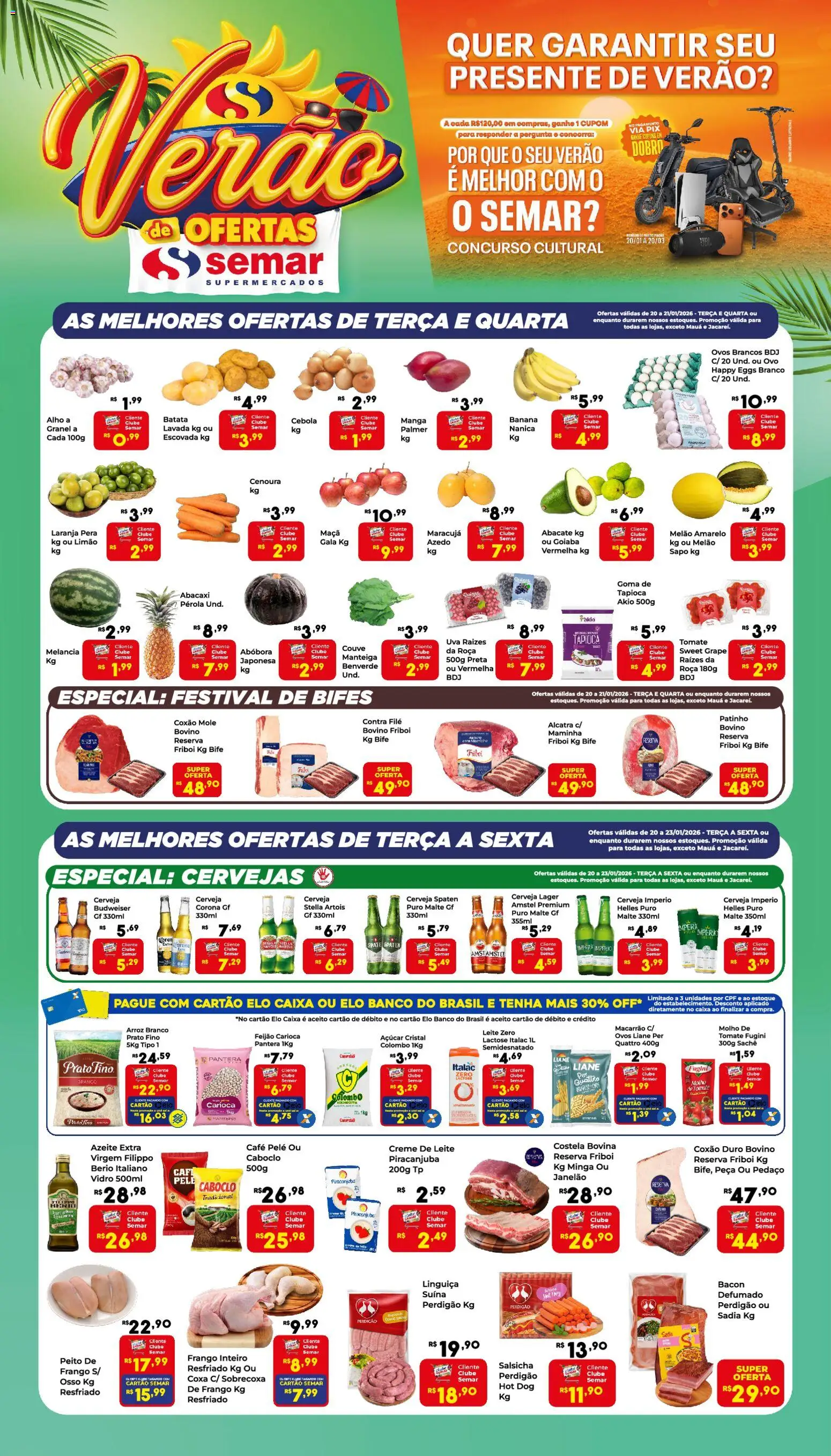 Pré-Visualização do folheto "Ofertas da semana" da loja Semar Supermercado válido a partir de 20/01/2026