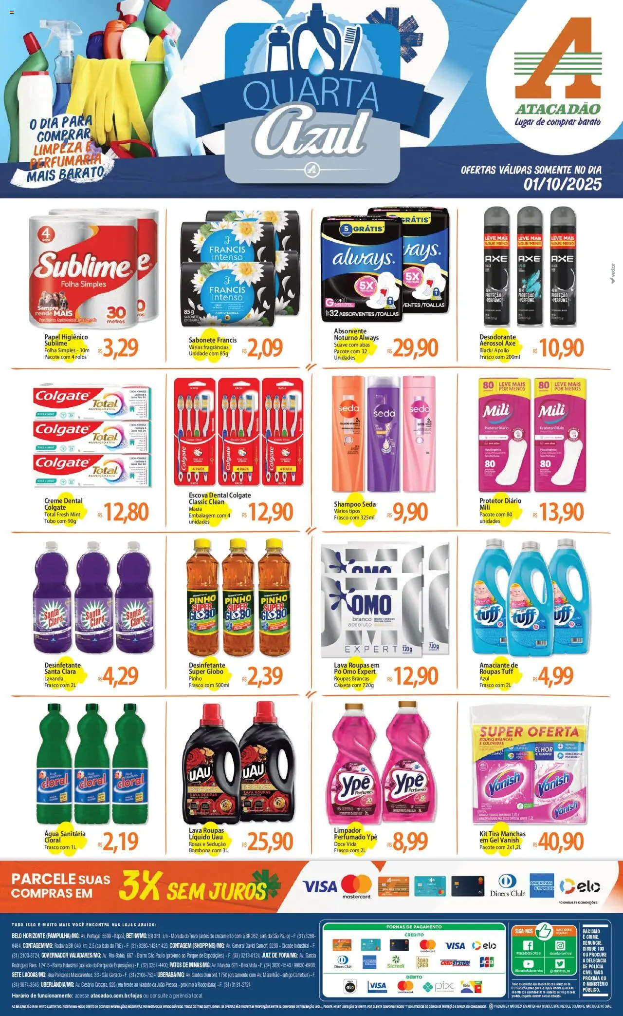 Atacadão folheto "Ofertas - MG" válido a partir de 01/10/2025 - número de página 1
