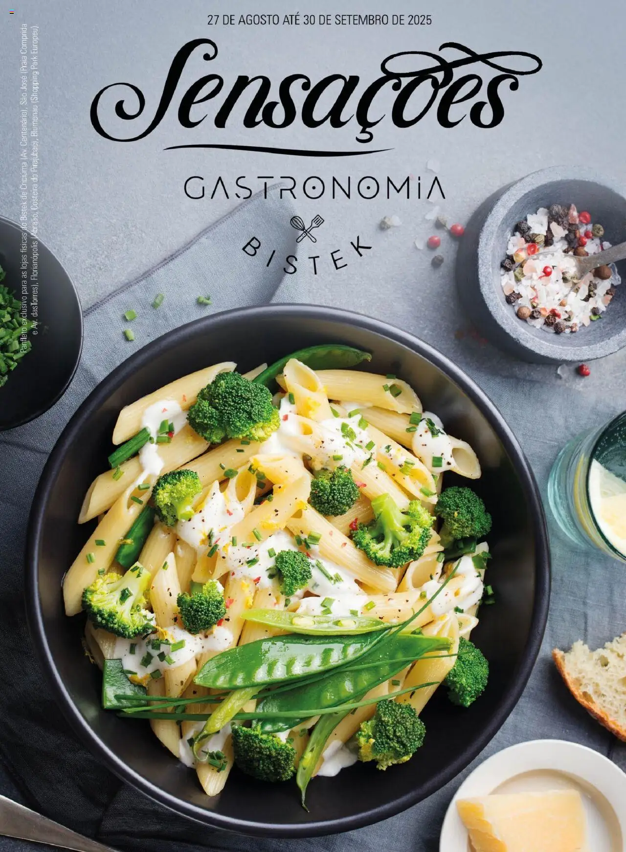 Bistek Supermercados folheto "Ofertas Sensações Gastronomia" válido a partir de 27/08/2025 - número de página 1