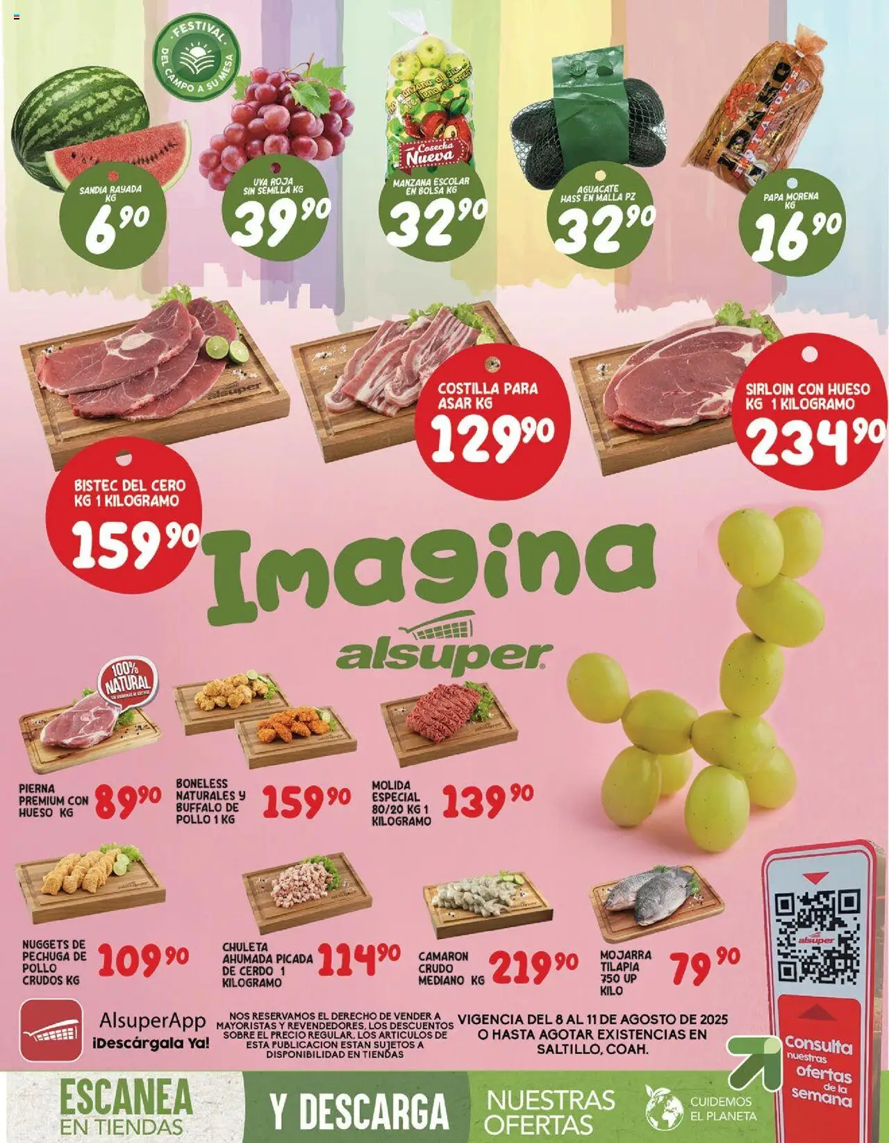 Folleto - Saltillo Alsuper y sus promociones válidas desde el 08/08/2025 - Número de página 1
