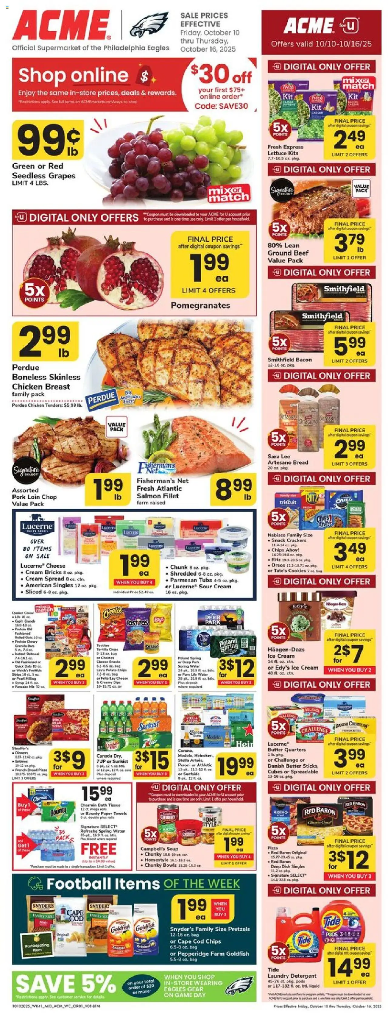 Acme Weekly Ad - PA from 10/10/2025 - Circular, Flyer - Page number 1