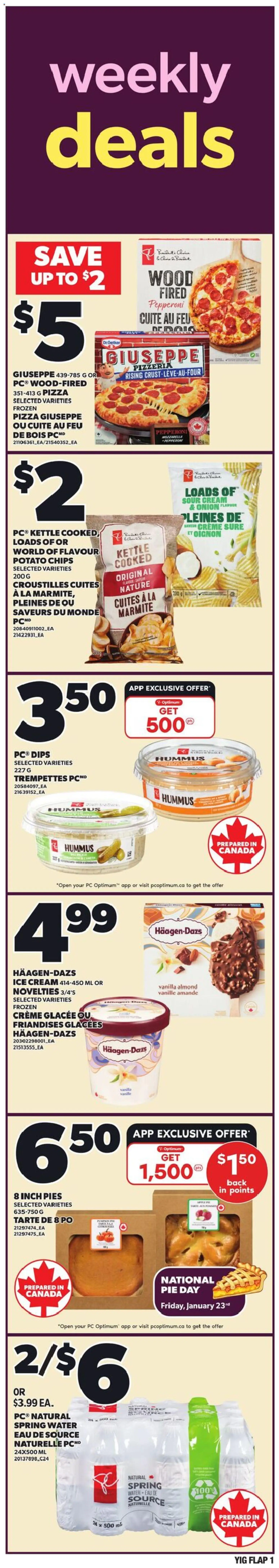 Preview of leaflet Weekly flyer / circulaire from shop Independent Grocer is valid from Jan 22, 2026