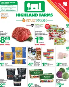 Preview of leaflet Weekly flyer / circulaire from shop Highland Farms is valid from Oct 16, 2025