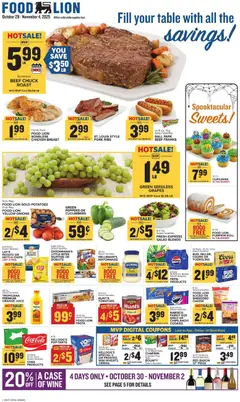 Ad Preview of Food Lion Weekly Ad from 10/29/2025
