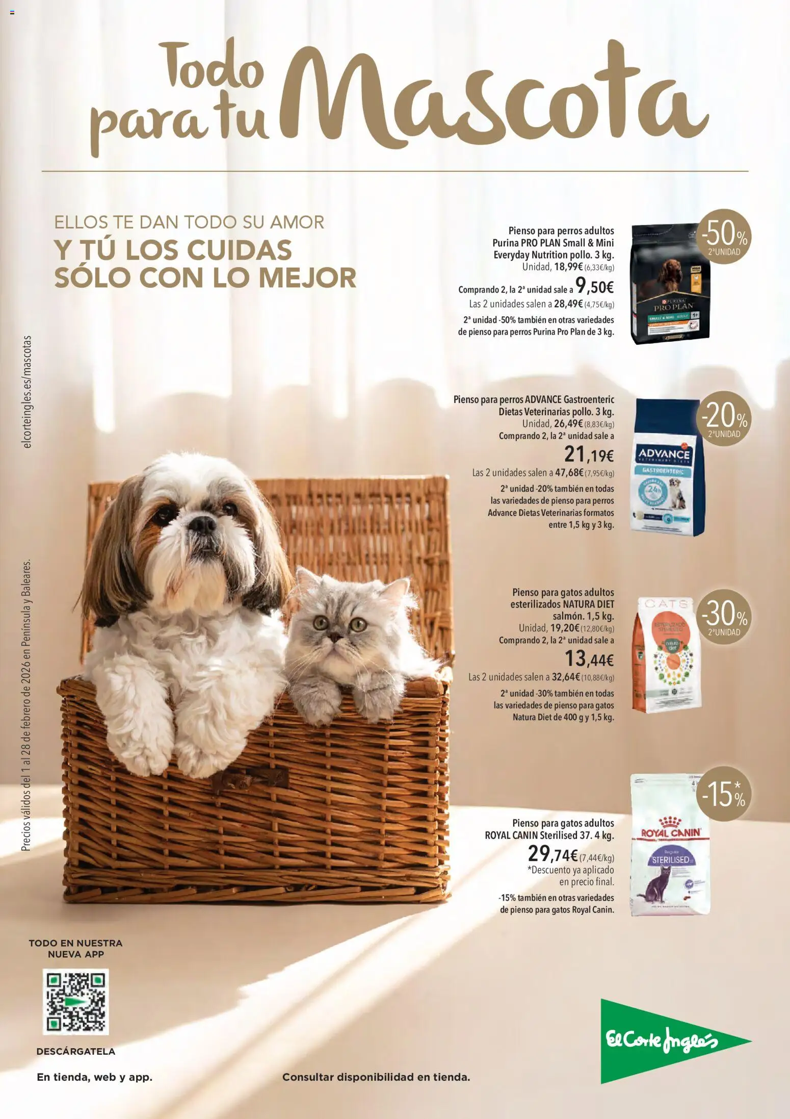 Vista previa las ofertas de la tienda El Corte Inglés - Catálogo Mascota desde el 01/02/2026 