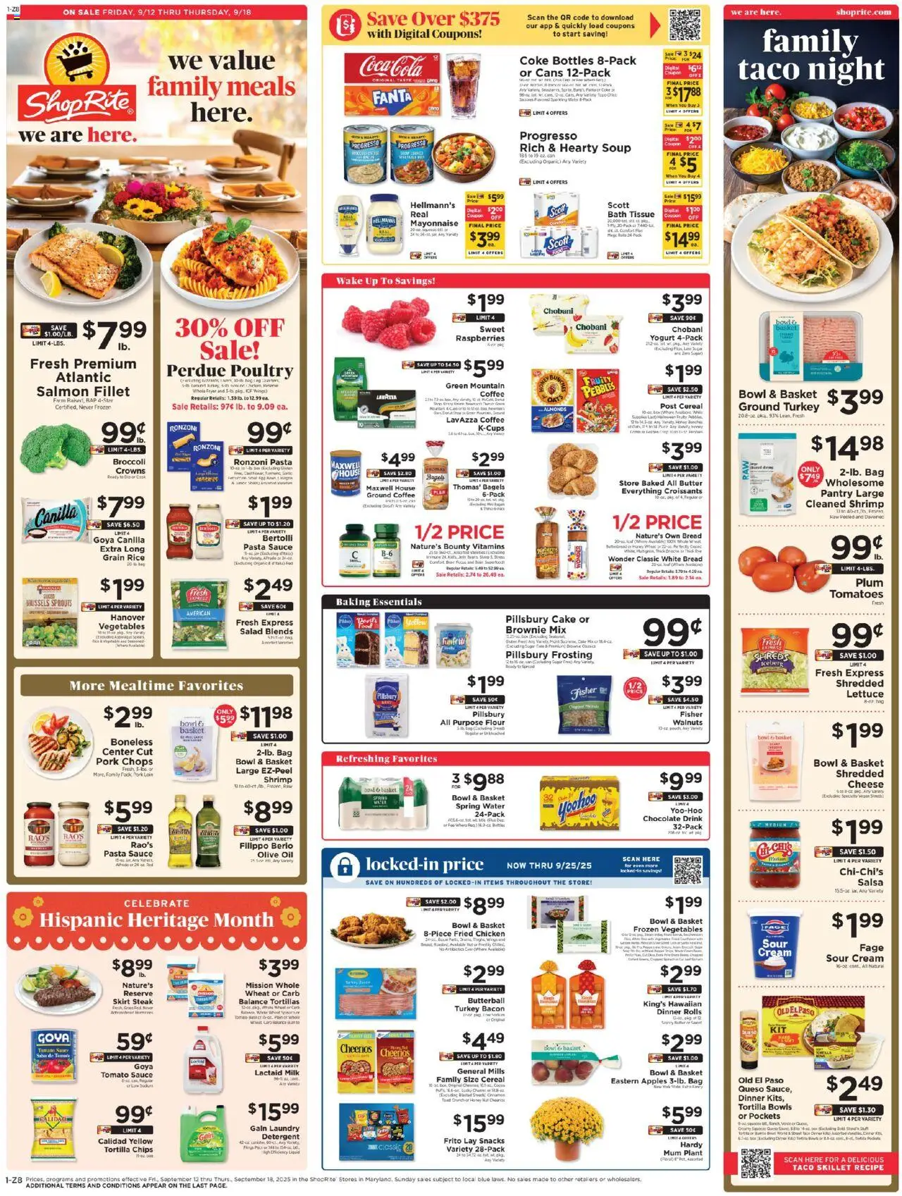 ShopRite Circular from 09/12/2025 >> Weekly Ad, flyer - Page number 1