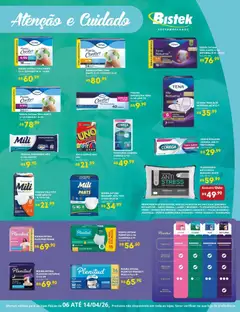 Pré-Visualização do folheto "Bistek Supermercados ofertas Atenção E Cuidado" da loja Bistek Supermercados válido a partir de 06/04/2026