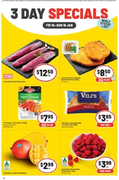 Preview of catalogue 3 Day Specials SA from shop IGA valid 16/01/2026