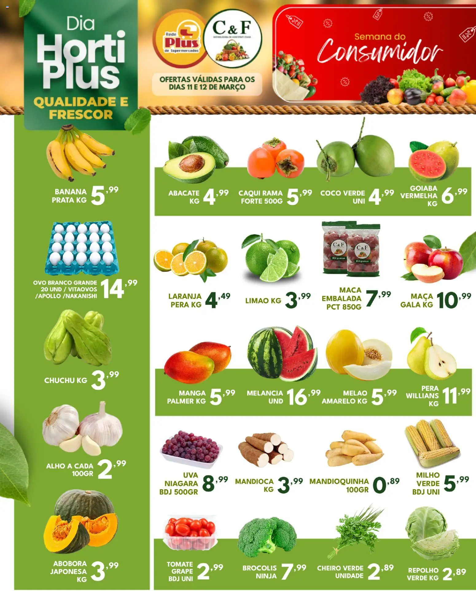 Pré-Visualização do folheto "Rede Plus Supermercados - Ofertas da semana" da loja Rede Plus Supermercados válido a partir de 11/03/2026