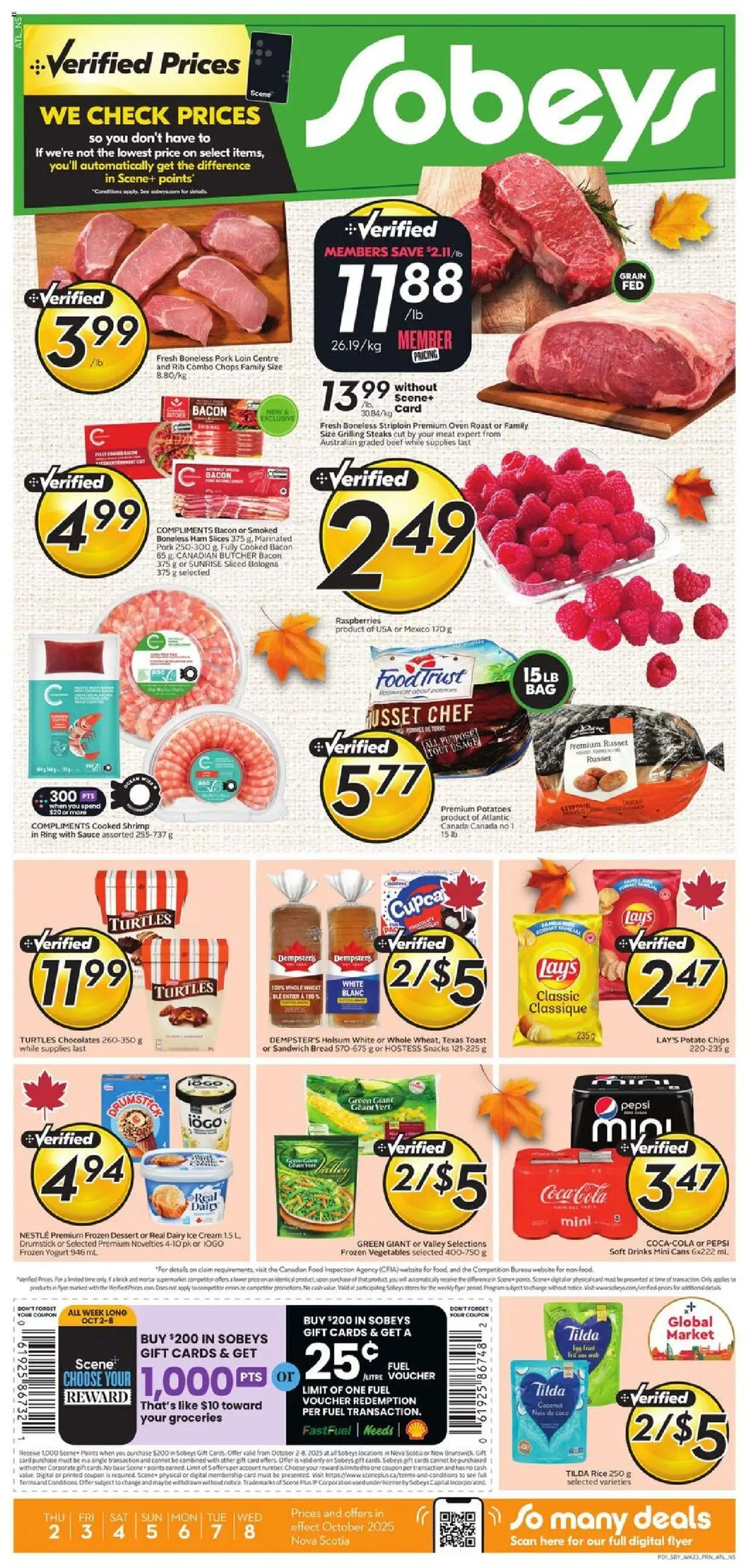 Sobeys flyer valid from Oct 02, 2025 - page number 1