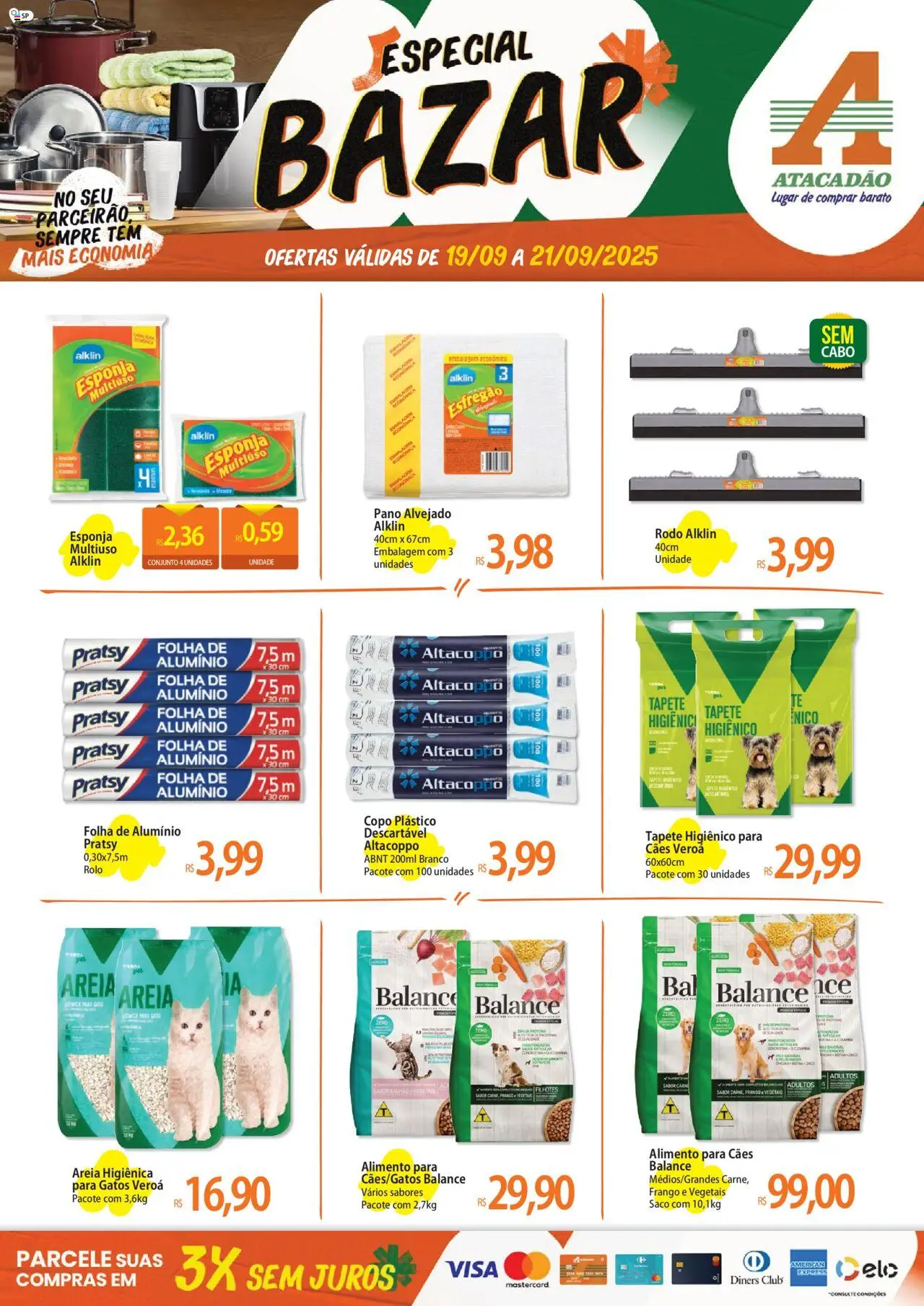 Atacadão folheto "Ofertas - SP" válido a partir de 19/09/2025 - número de página 1