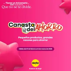  Vista previa del prospecto Éxito catálogo del almacen Éxito válida del 27/02/2026 al 02/03/2026