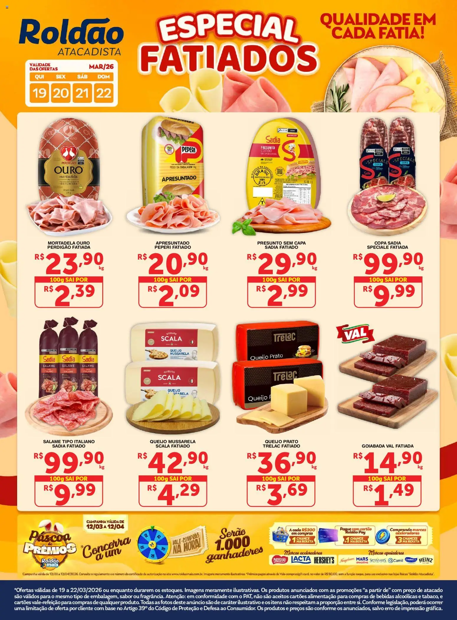 Pré-Visualização do folheto "Roldão ofertas Fatiados" da loja Roldão válido a partir de 19/03/2026