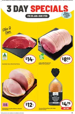 Preview of catalogue 3 Day Specials WA from shop IGA valid 30/01/2026