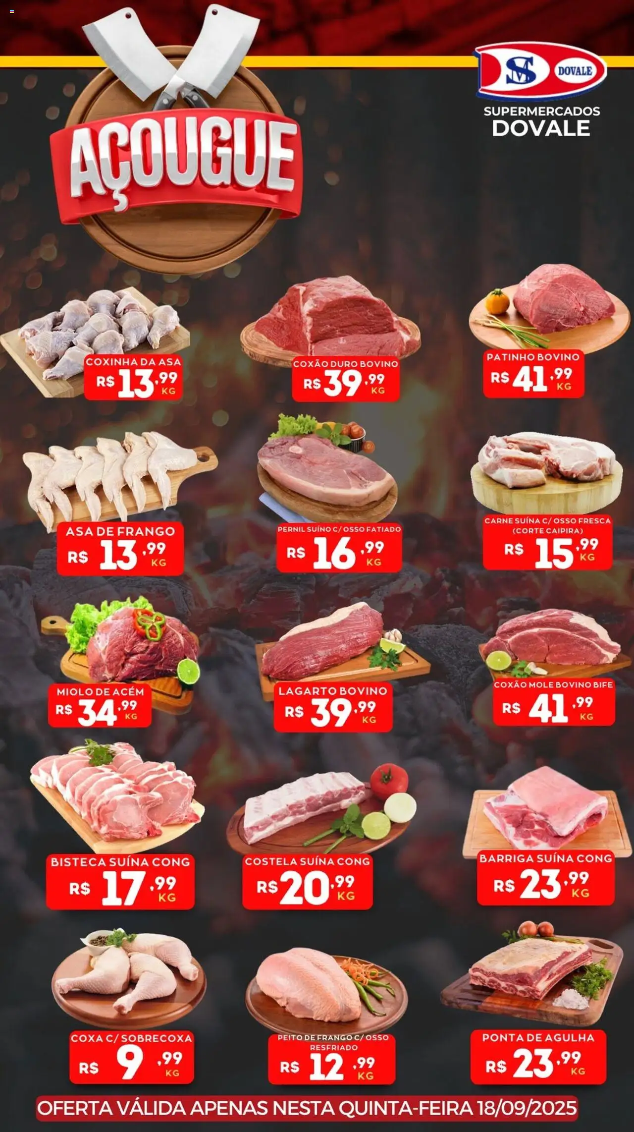 Dovale folheto "Ofertas do Açougue" válido a partir de 18/09/2025 - número de página 1