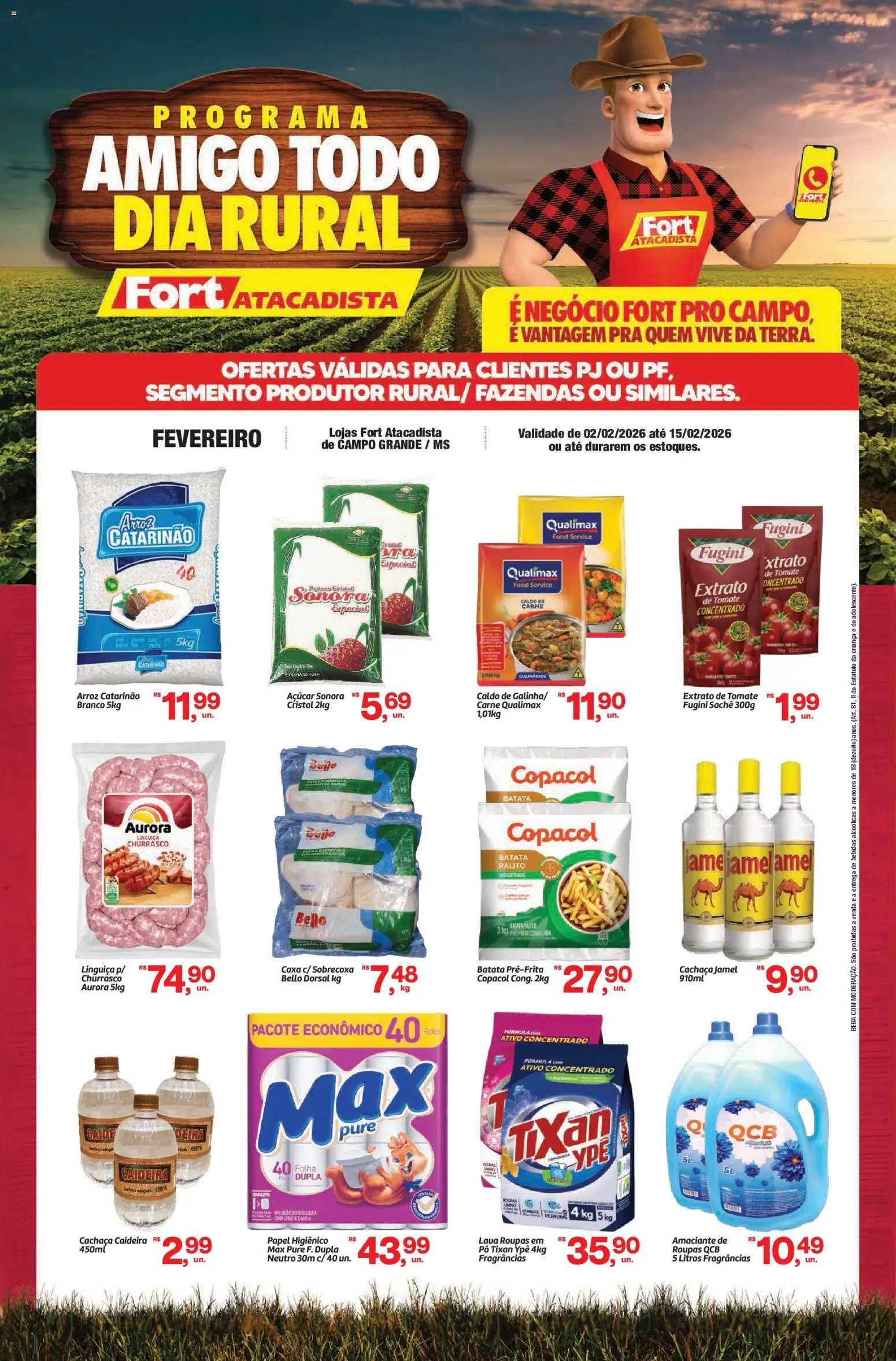 Pré-Visualização do folheto "Ofertas Rural" da loja Fort Atacadista válido a partir de 02/02/2026