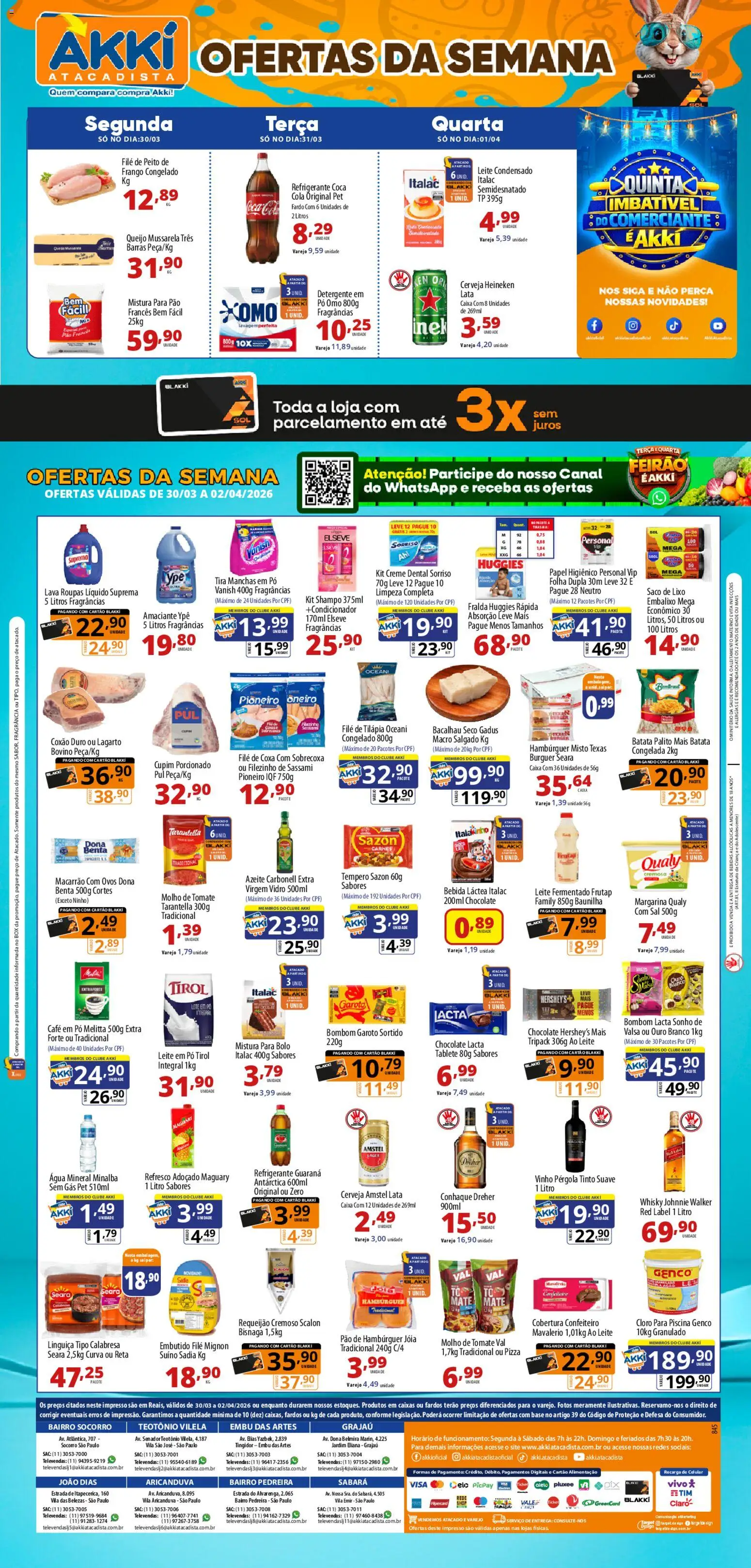 Pré-Visualização do folheto "Akki Atacadista - Ofertas da semana" da loja Akki Atacadista válido a partir de 30/03/2026