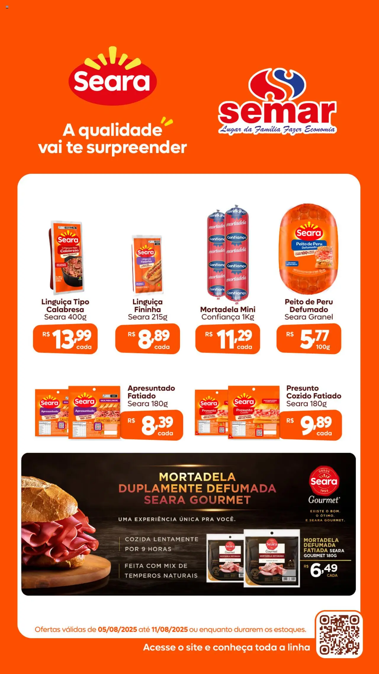 Semar Supermercado folheto "Ofertas Seara" válido a partir de 05/08/2025 - número de página 1
