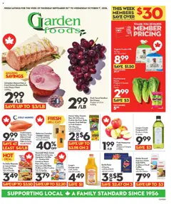 Preview of leaflet Garden Foods from shop Longo's is valid from Sep 25, 2025