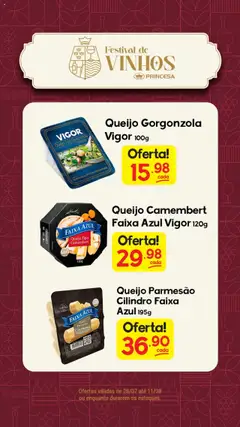 Pré-Visualização do folheto "Encarte Festival de Vinhos e Queijos" da loja Princesa válido a partir de 28/07/2025