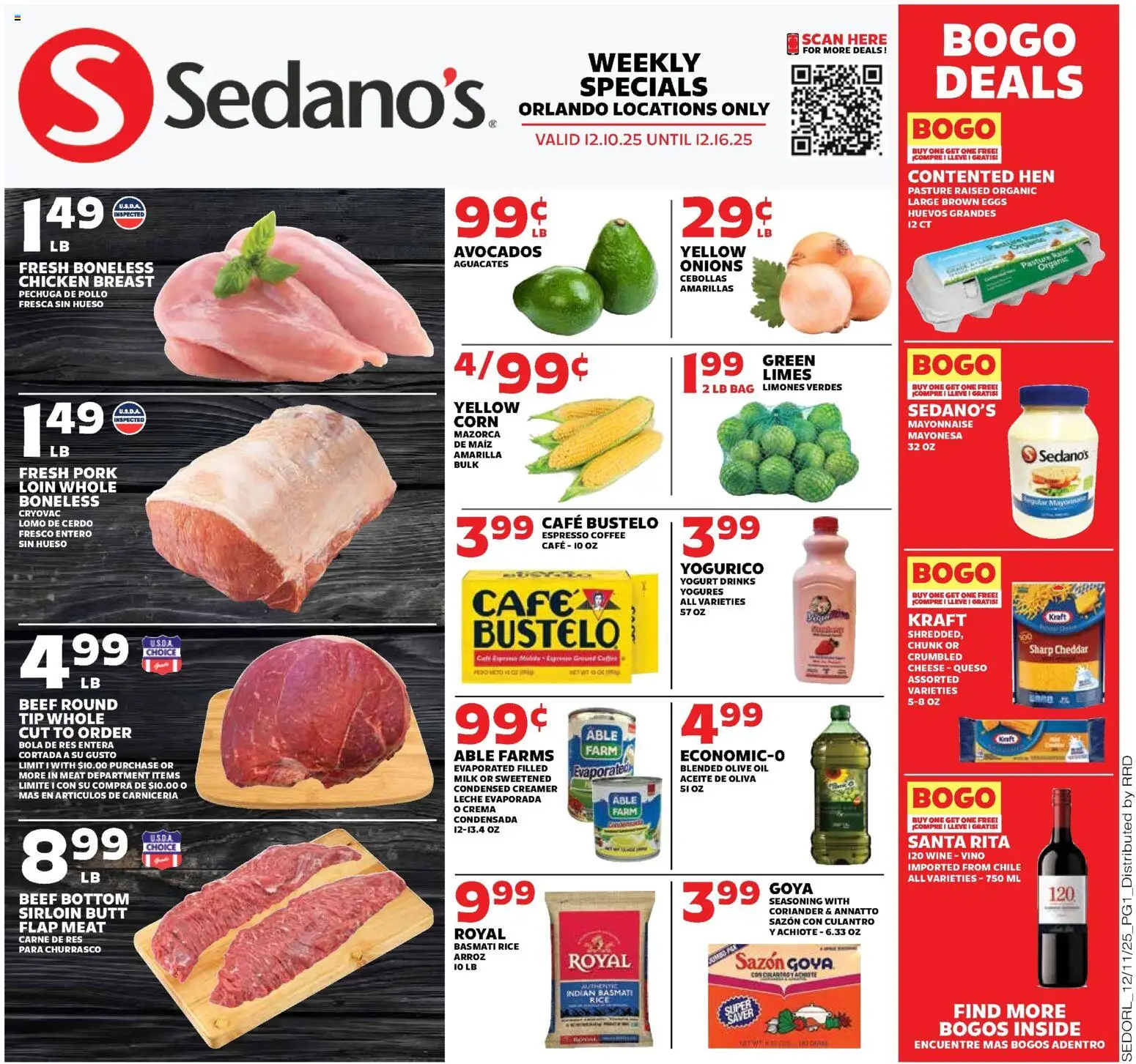 Ad Preview of Sedano's Weekly Ad from 12/10/2025