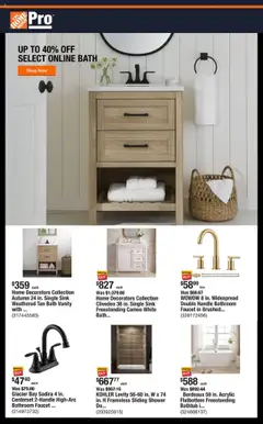 Ad Preview of Home Depot Shop Pro Ad - FL from 10/20/2025
