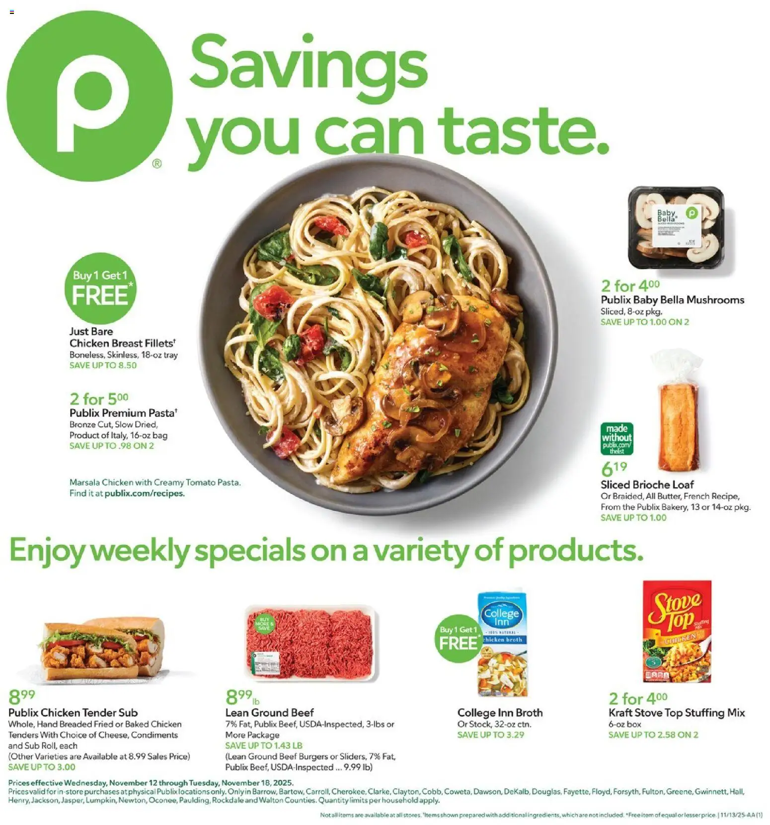 Ad Preview of Publix Weekly Ad from 11/12/2025