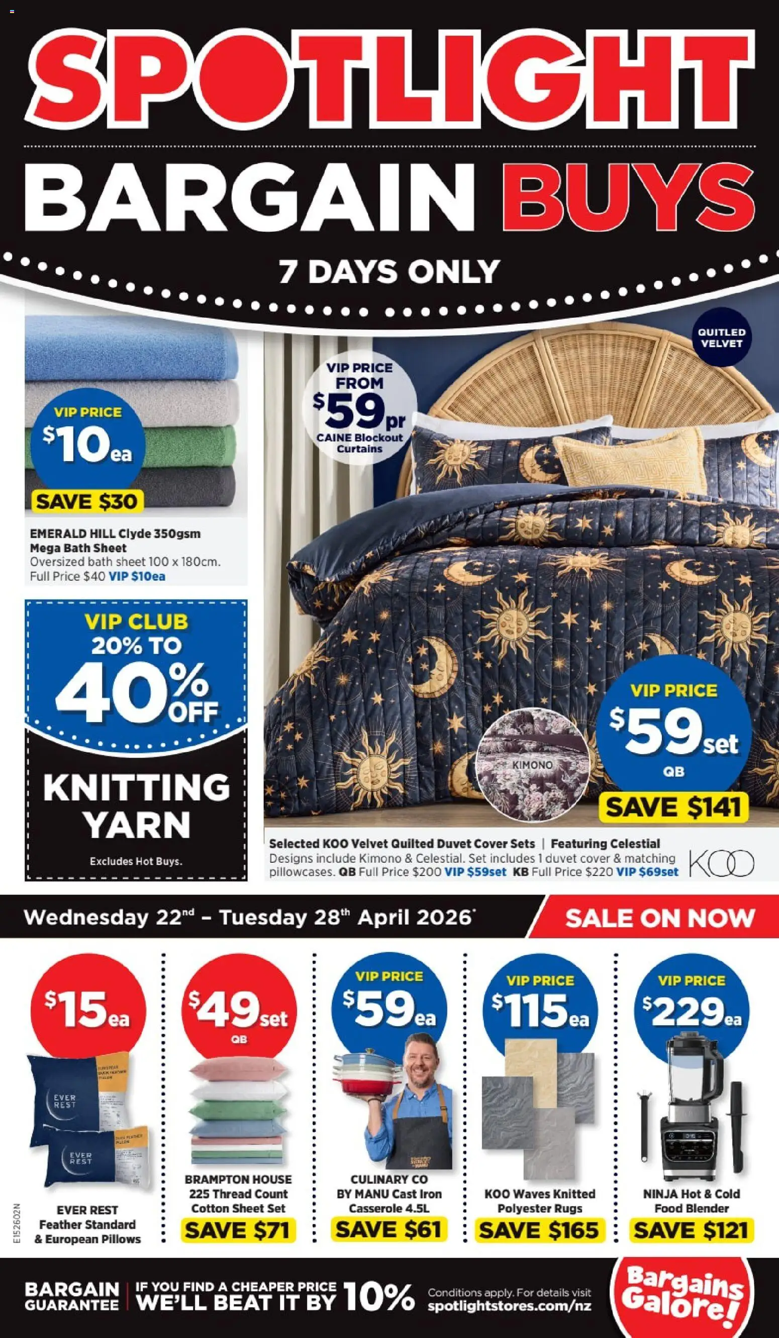 Preview of catalogue Spotlight Bargain Buys from shop Spotlight valid 22 Apr 2026