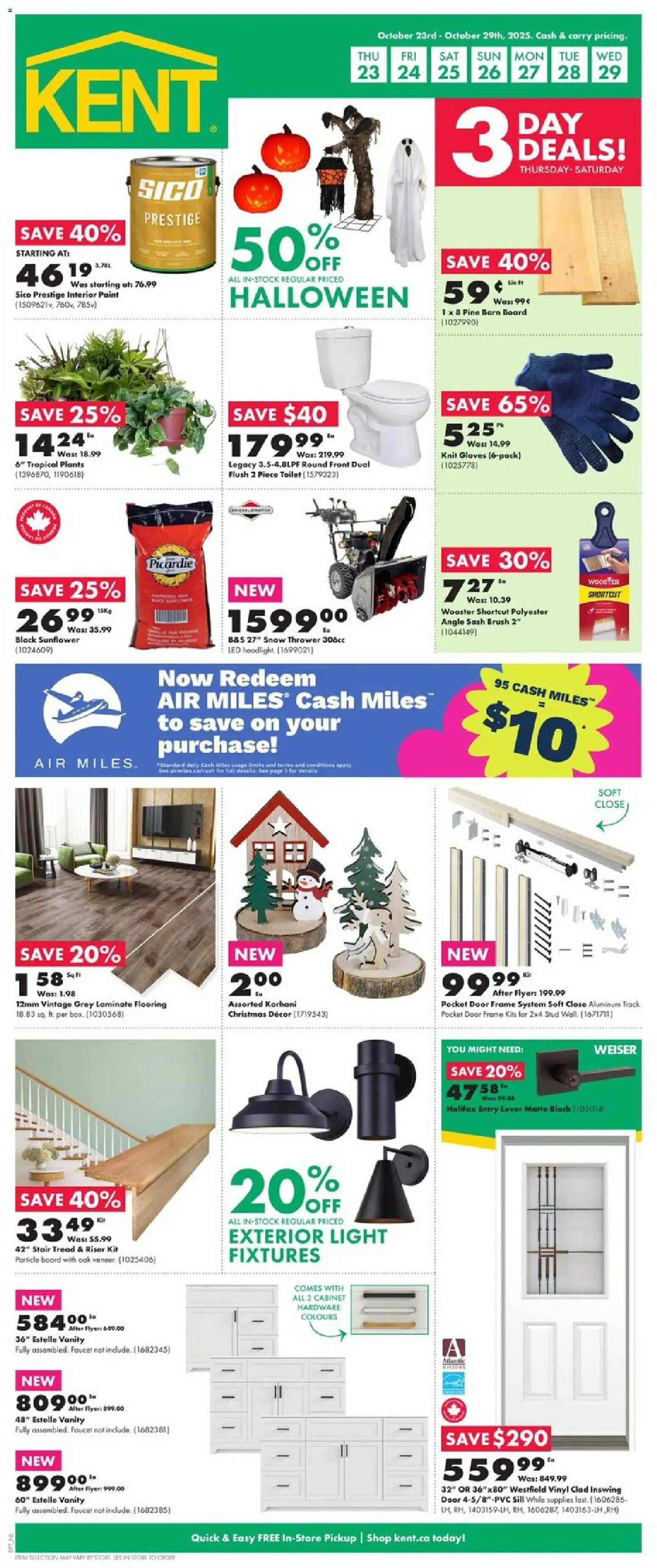 Kent flyer valid from Oct 23, 2025 - page number 1