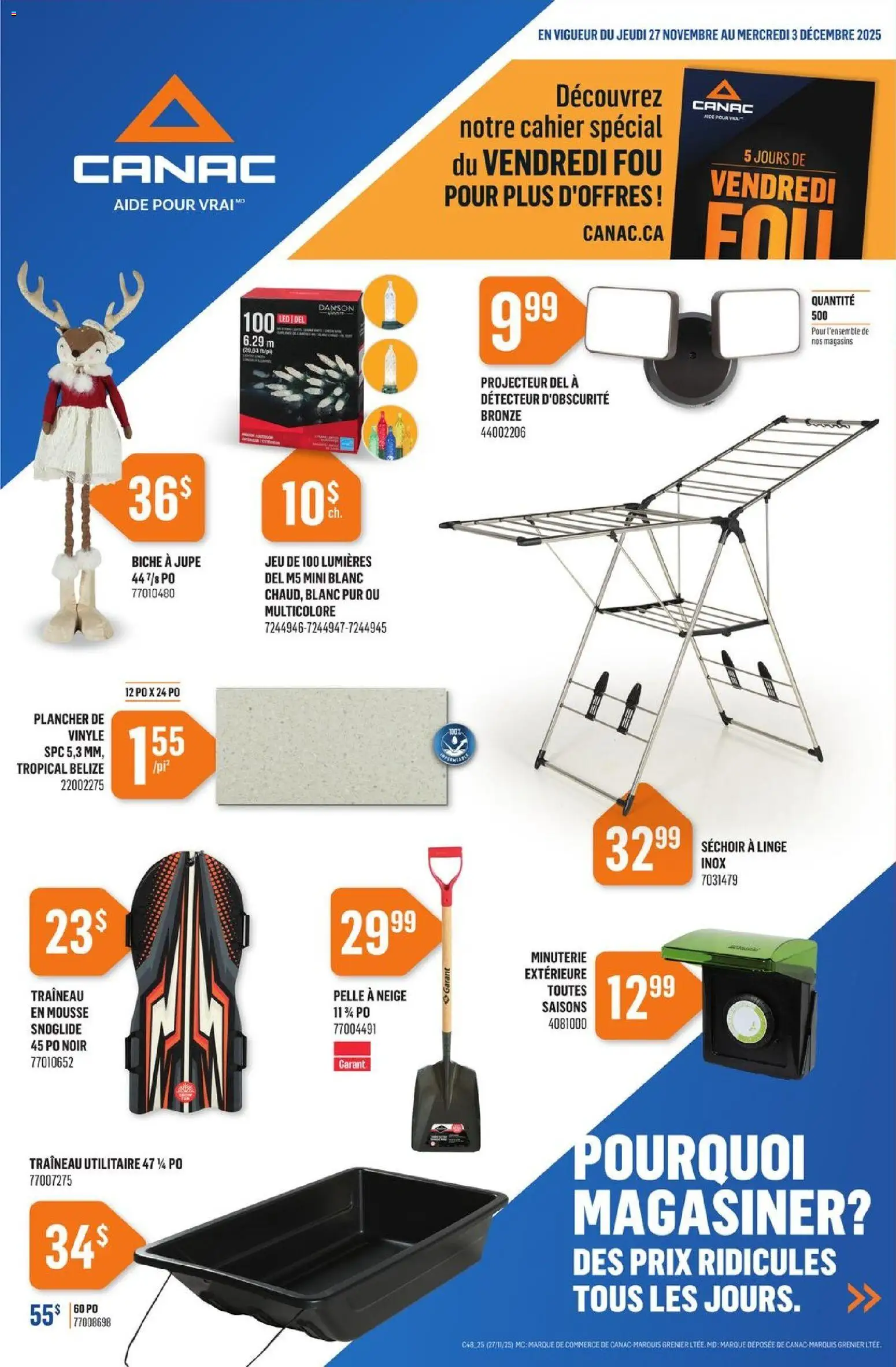 Preview of leaflet Circulaire from shop Canac is valid from Nov 27, 2025