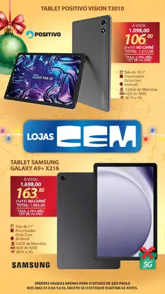 Pré-Visualização do folheto "Ofertas atuais" da loja Lojas Cem válido a partir de 01/12/2025 | Página: 12