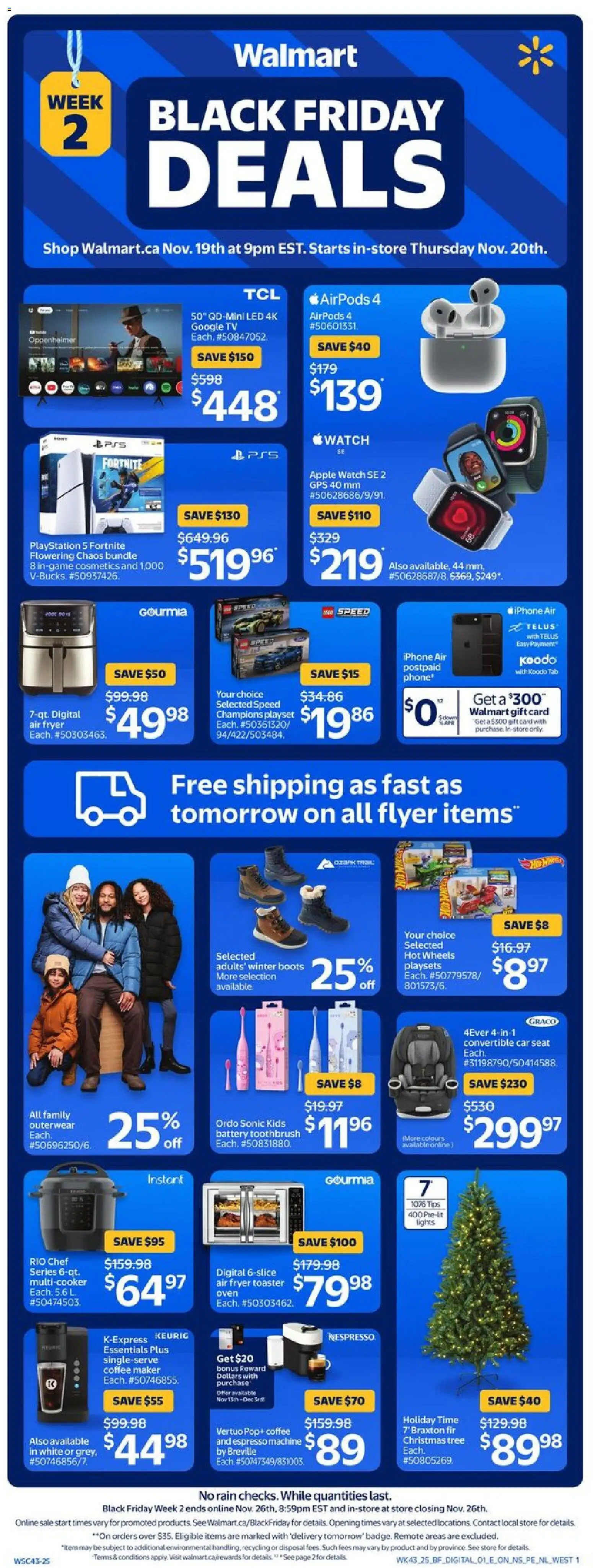 Preview of leaflet Black Friday Flyer from shop Walmart is valid from Nov 19, 2025