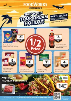 Preview of catalogue Catalogue from shop Foodworks valid 18/02/2026