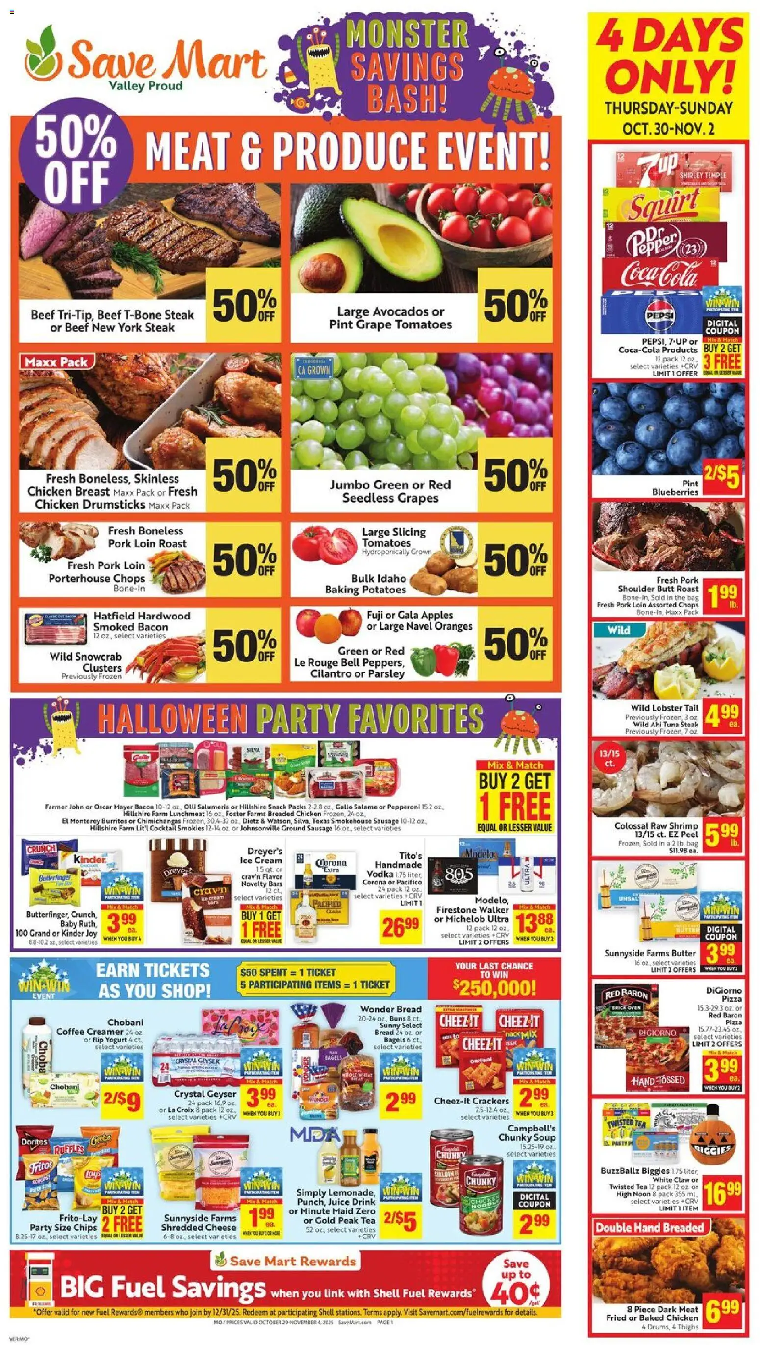 Ad Preview of Save Mart Weekly from 10/29/2025