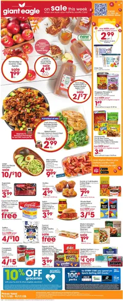Ad Preview of Giant Eagle Weekly Ad from 09/11/2025