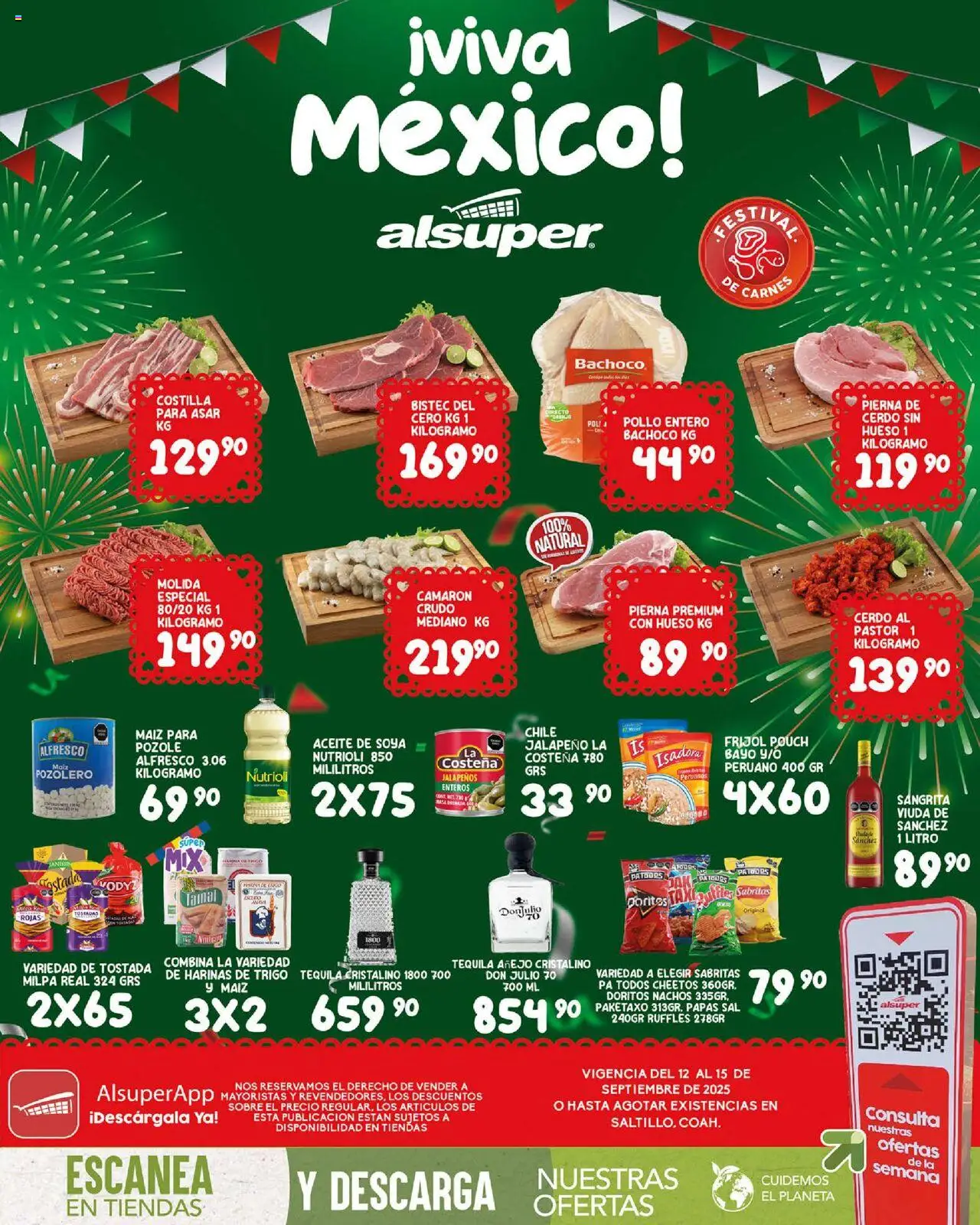 Folleto - Saltillo Alsuper y sus promociones válidas desde el 12/09/2025 - Número de página 1