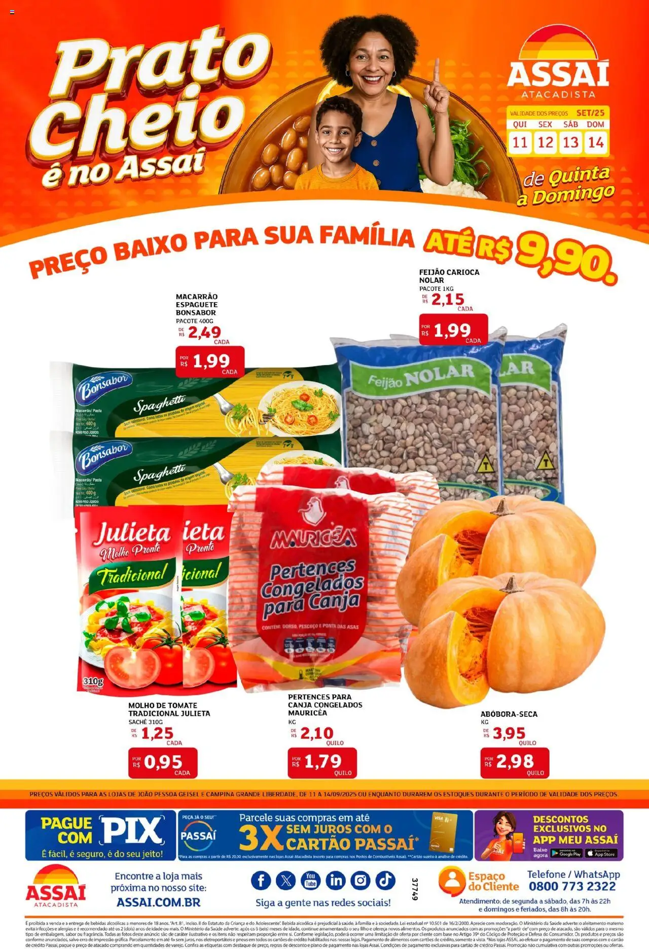 Assaí Atacadista folheto "Encarte - PB" válido a partir de 11/09/2025 - número de página 1