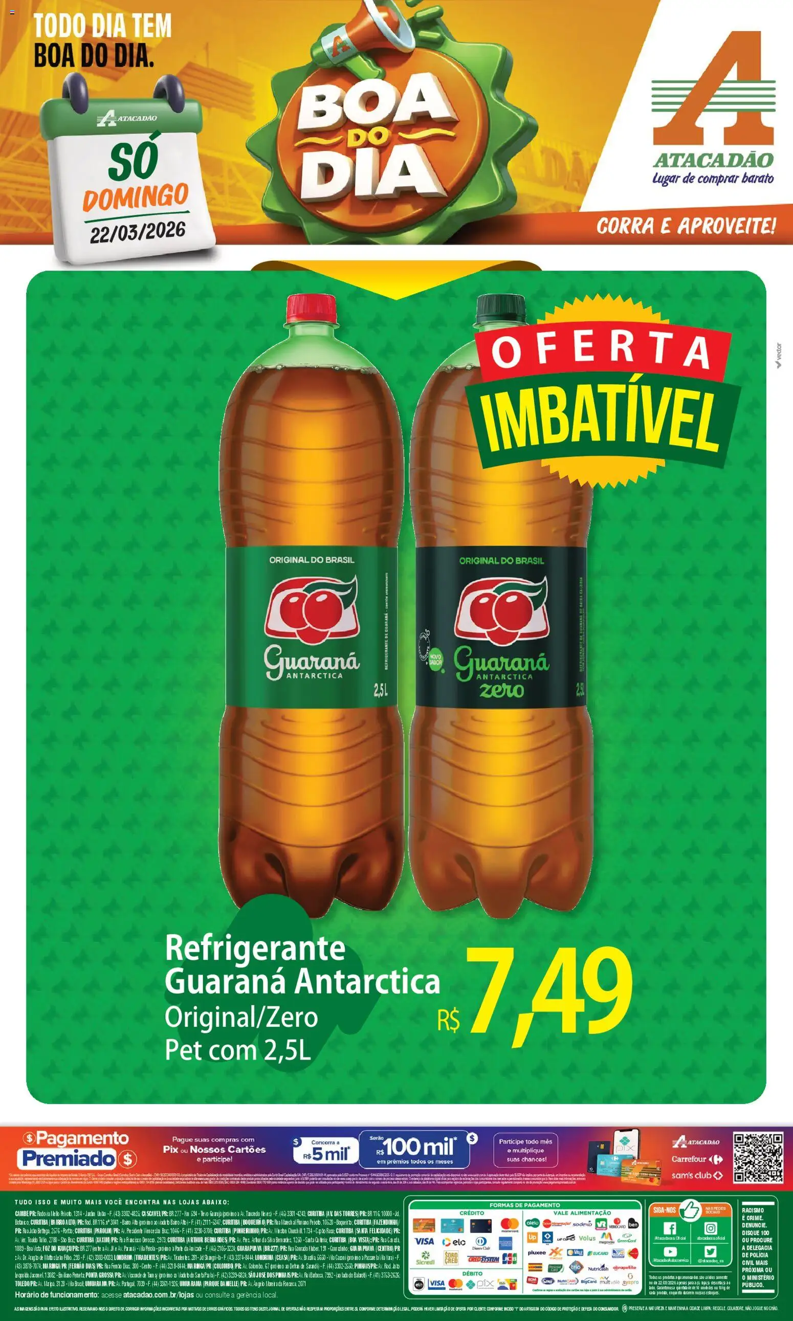Pré-Visualização do folheto "Atacadão ofertas - PR" da loja Atacadão válido a partir de 22/03/2026