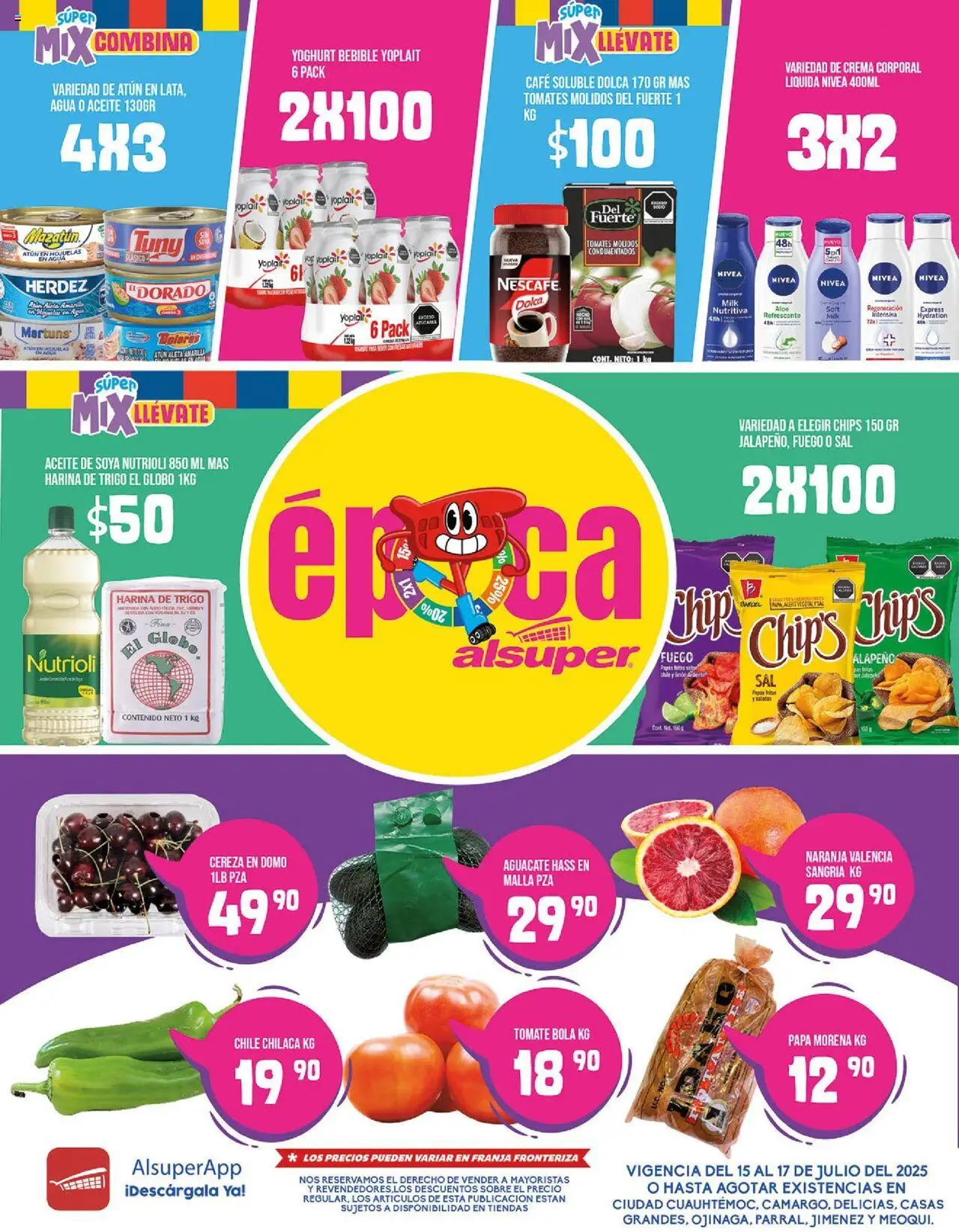 Folleto - Chihuahua Estado Alsuper y sus promociones válidas desde el 15/07/2025 - Número de página 1