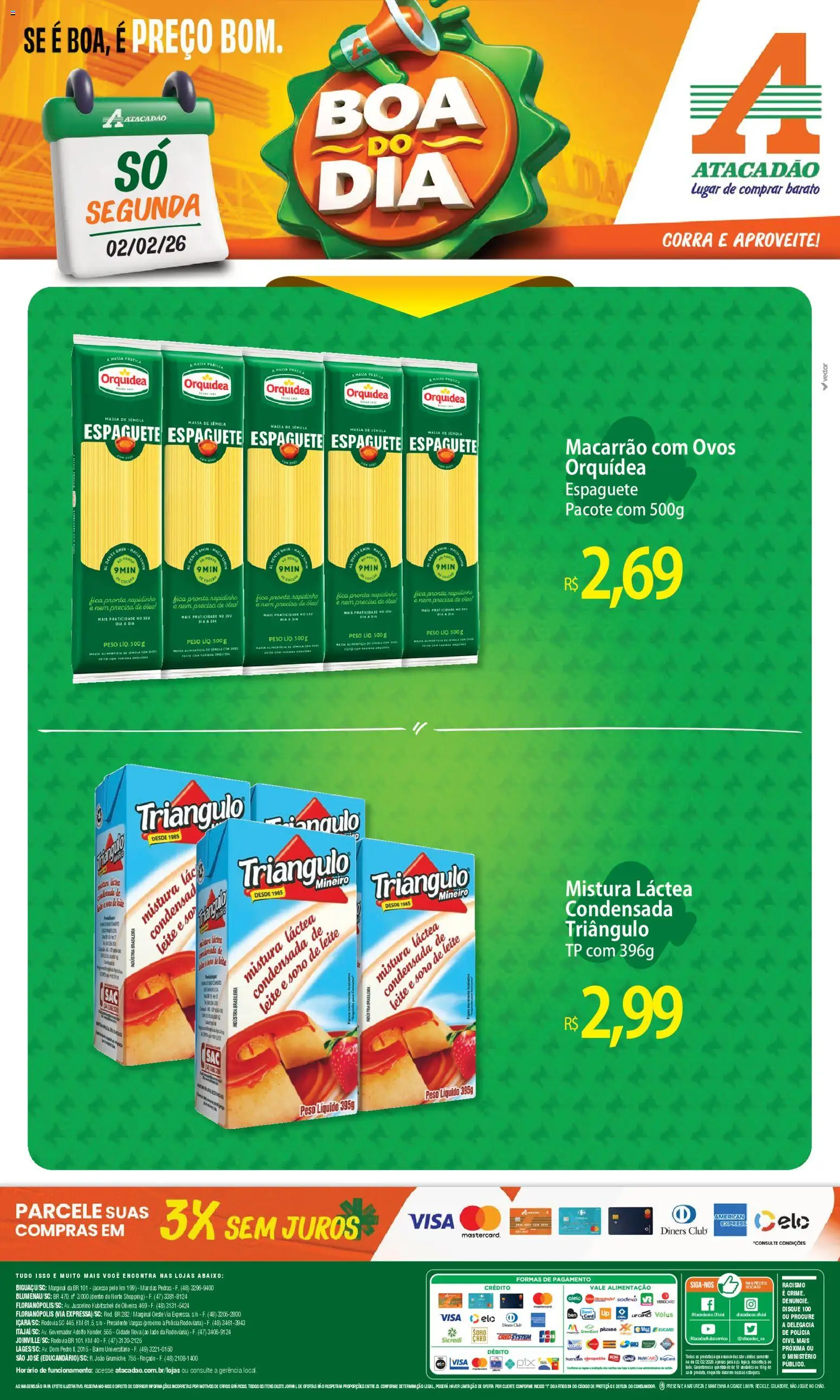 Pré-Visualização do folheto "Ofertas - SC" da loja Atacadão válido a partir de 02/02/2026