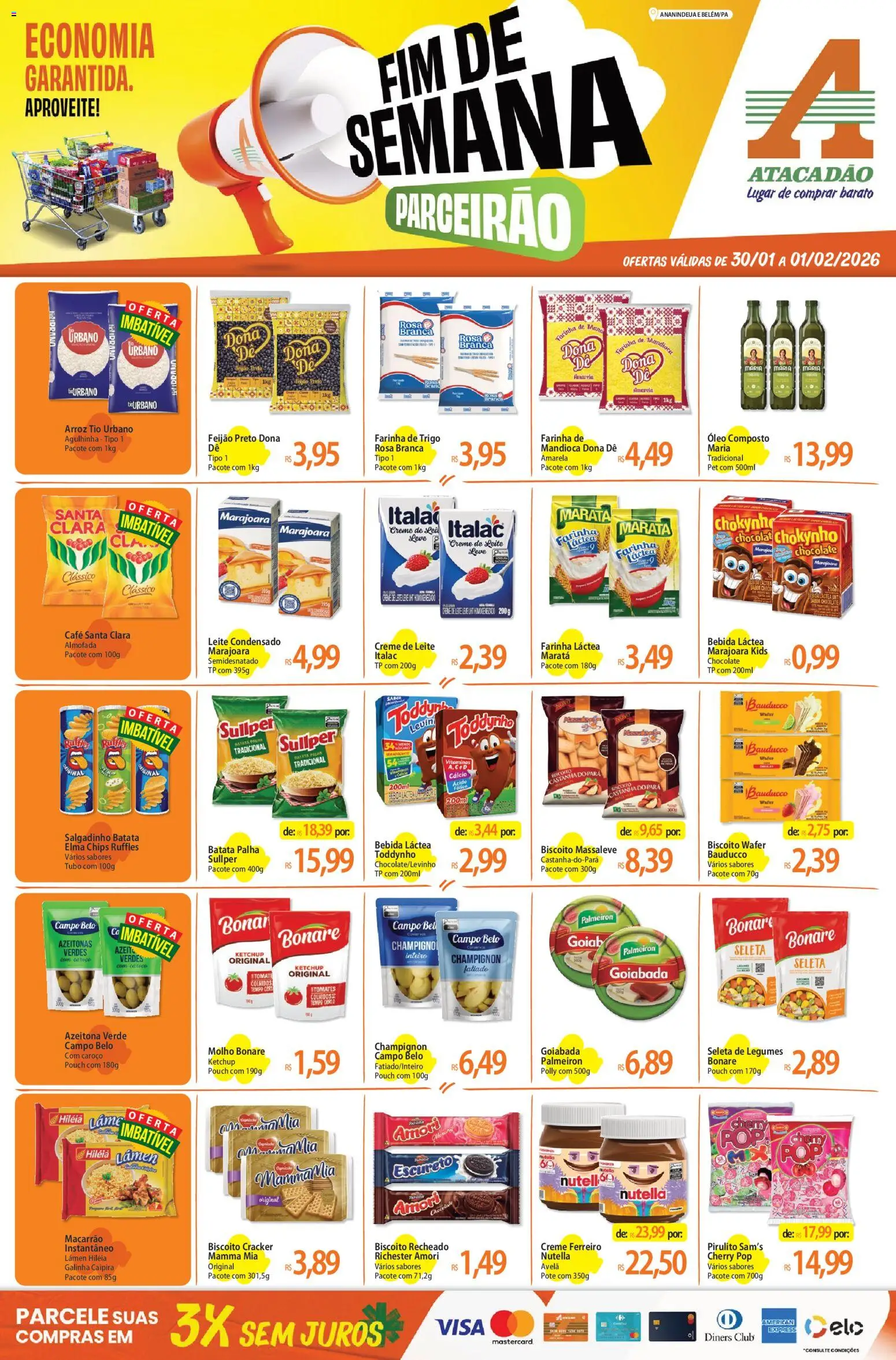 Pré-Visualização do folheto "Ofertas - PA" da loja Atacadão válido a partir de 30/01/2026
