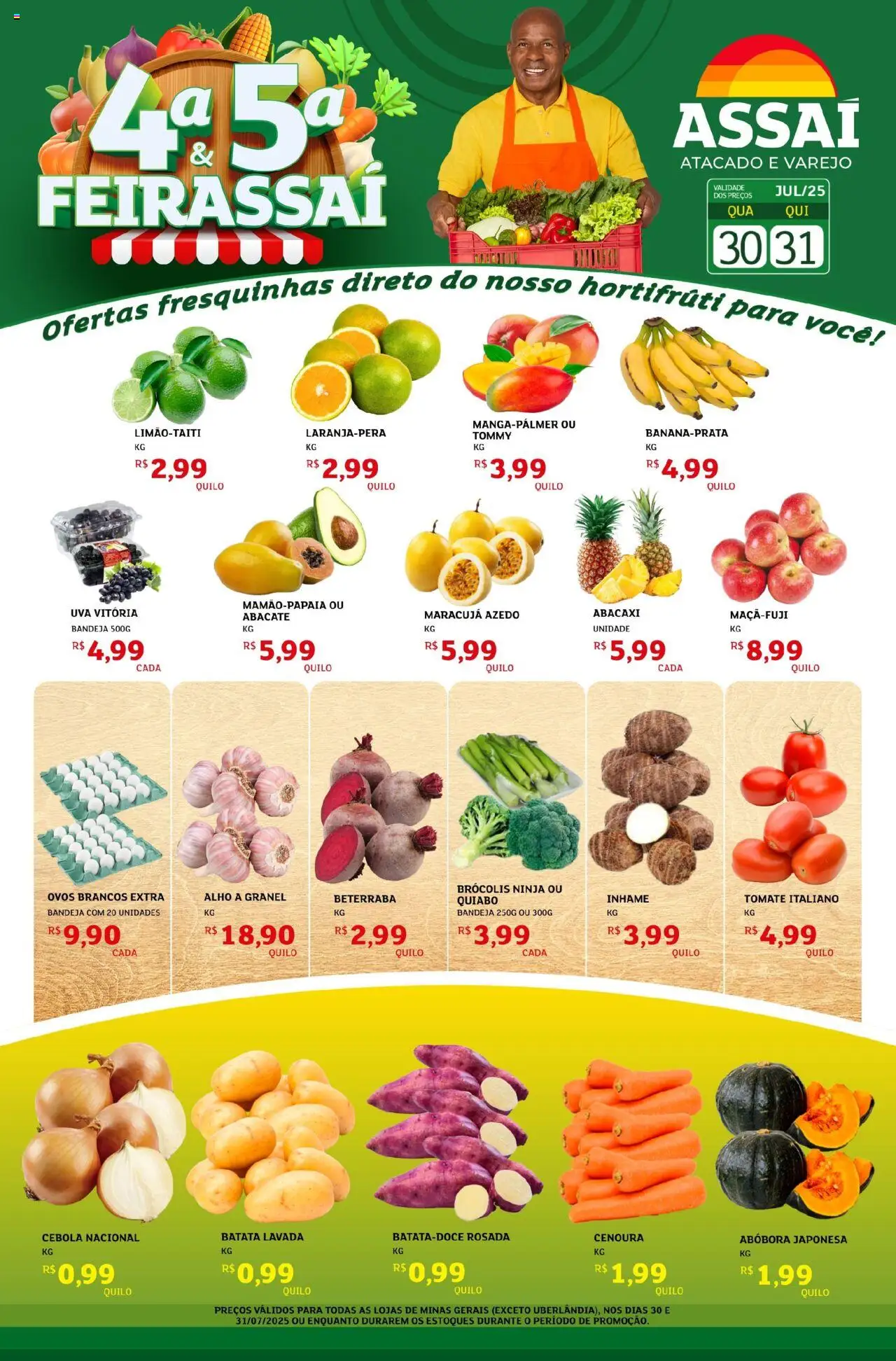 Assaí Atacadista folheto "Encarte - MG" válido a partir de 30/07/2025 - número de página 1