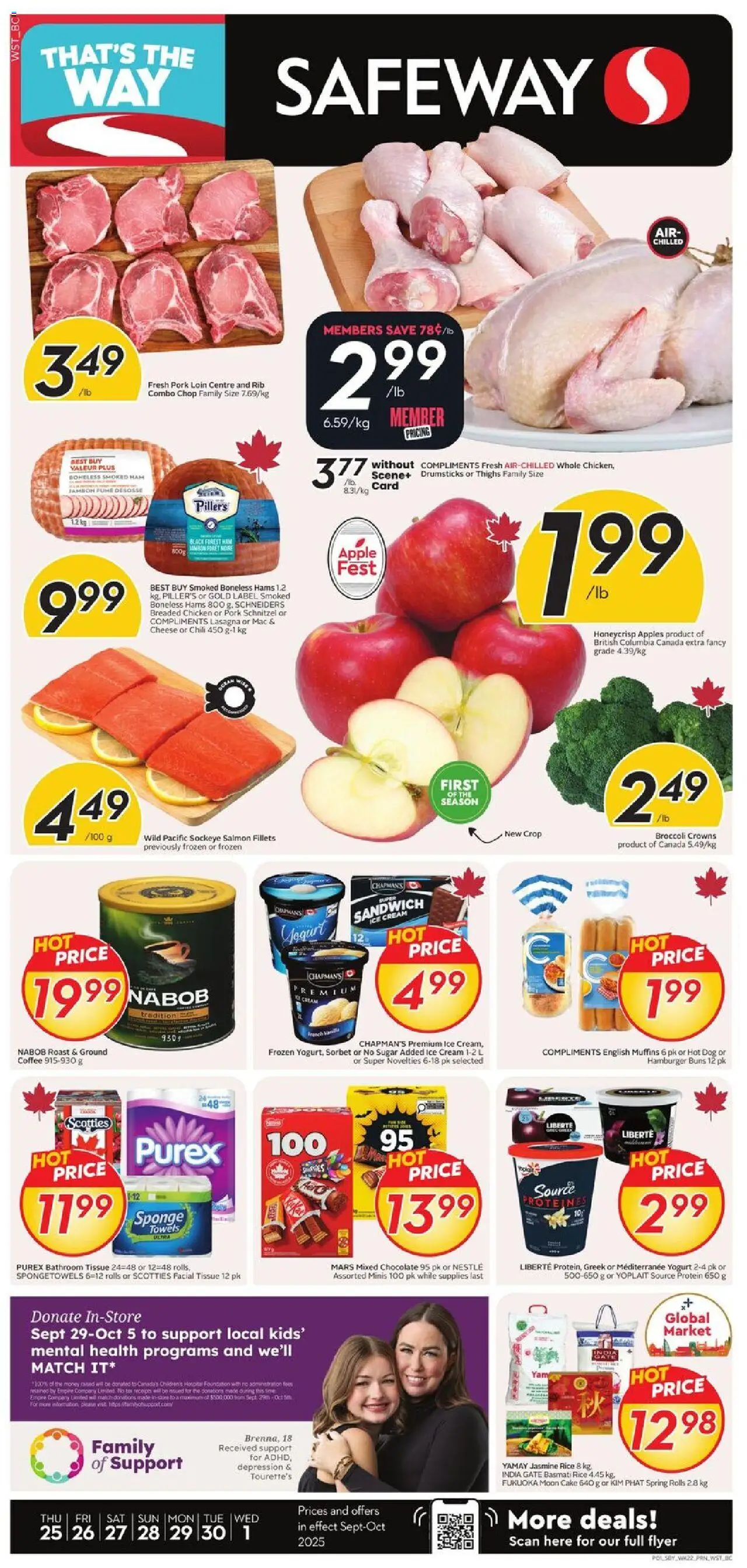 Safeway flyer valid from Sep 25, 2025 - page number 1